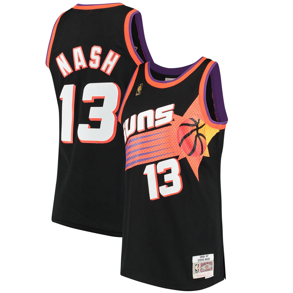 Men's Phoenix Suns Steve Nash 1996-97 Hardwood Classics Jersey - Black - vstockx
