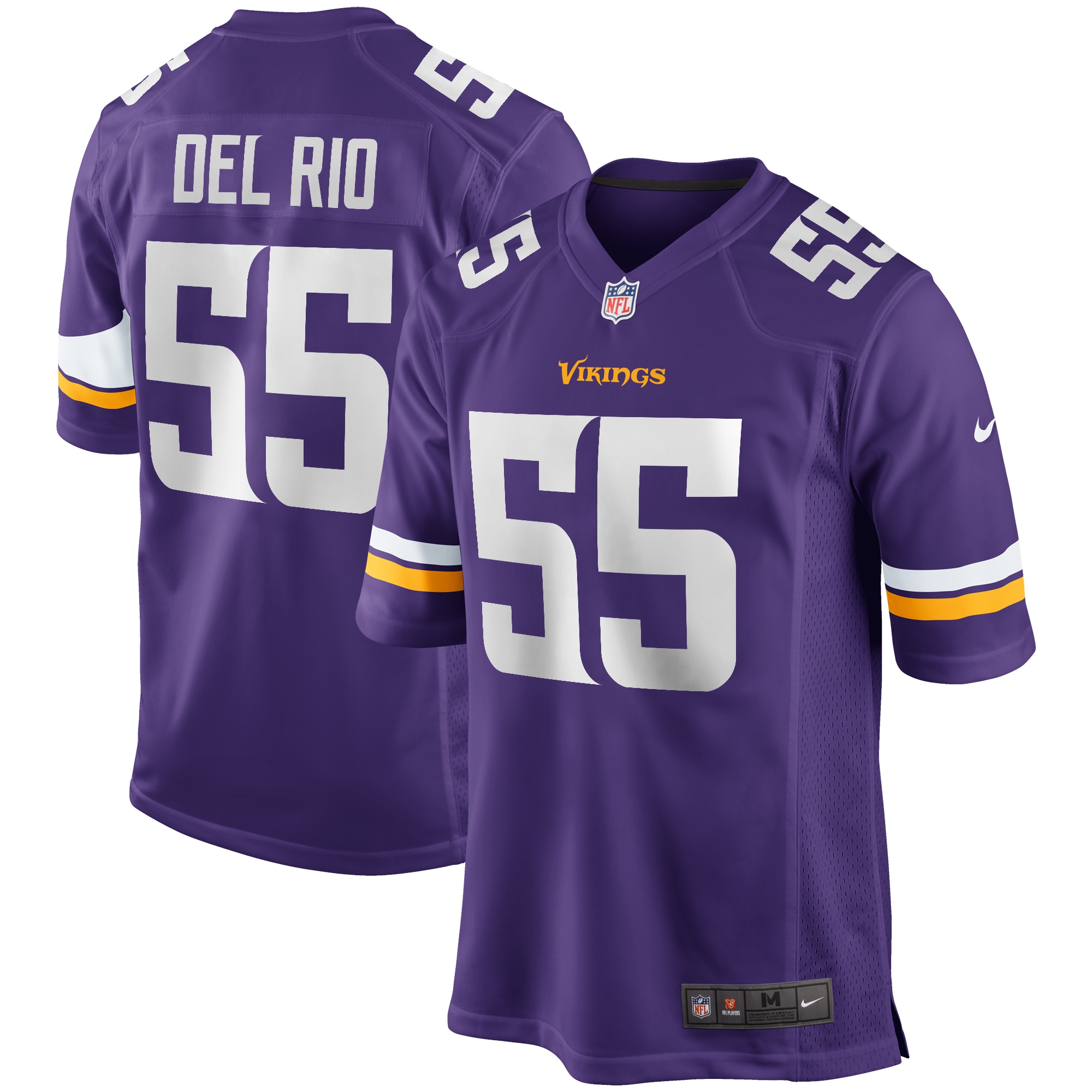 Jack Del Rio Minnesota Vikings Nike Game Retired Player Jersey - Purple - vstockx