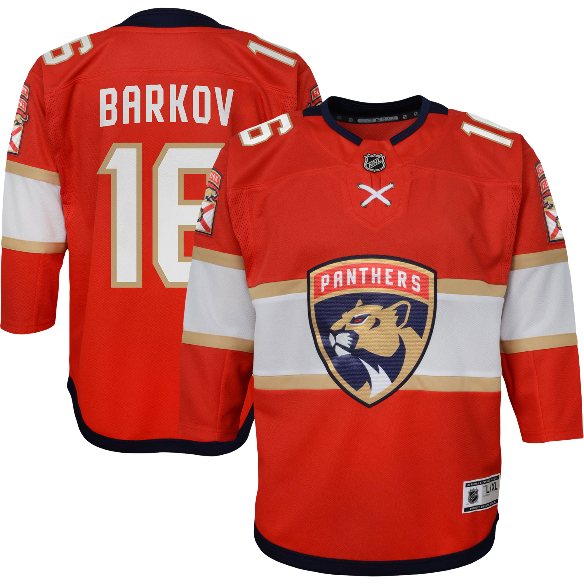 Aleksander Barkov Florida Panthers Youth Home Captain Replica Player Jersey - Red - vstockx