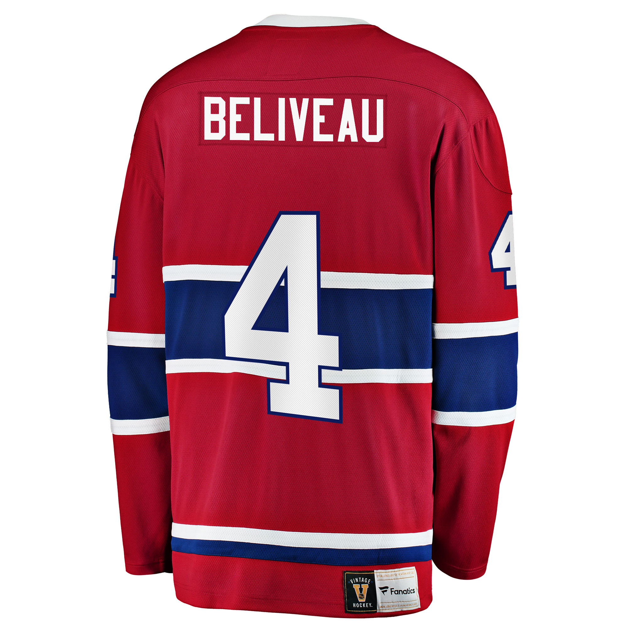 Jean Beliveau Montreal Canadiens Fanatics Branded Premier Breakaway Retired Player Jersey - Red - vstockx