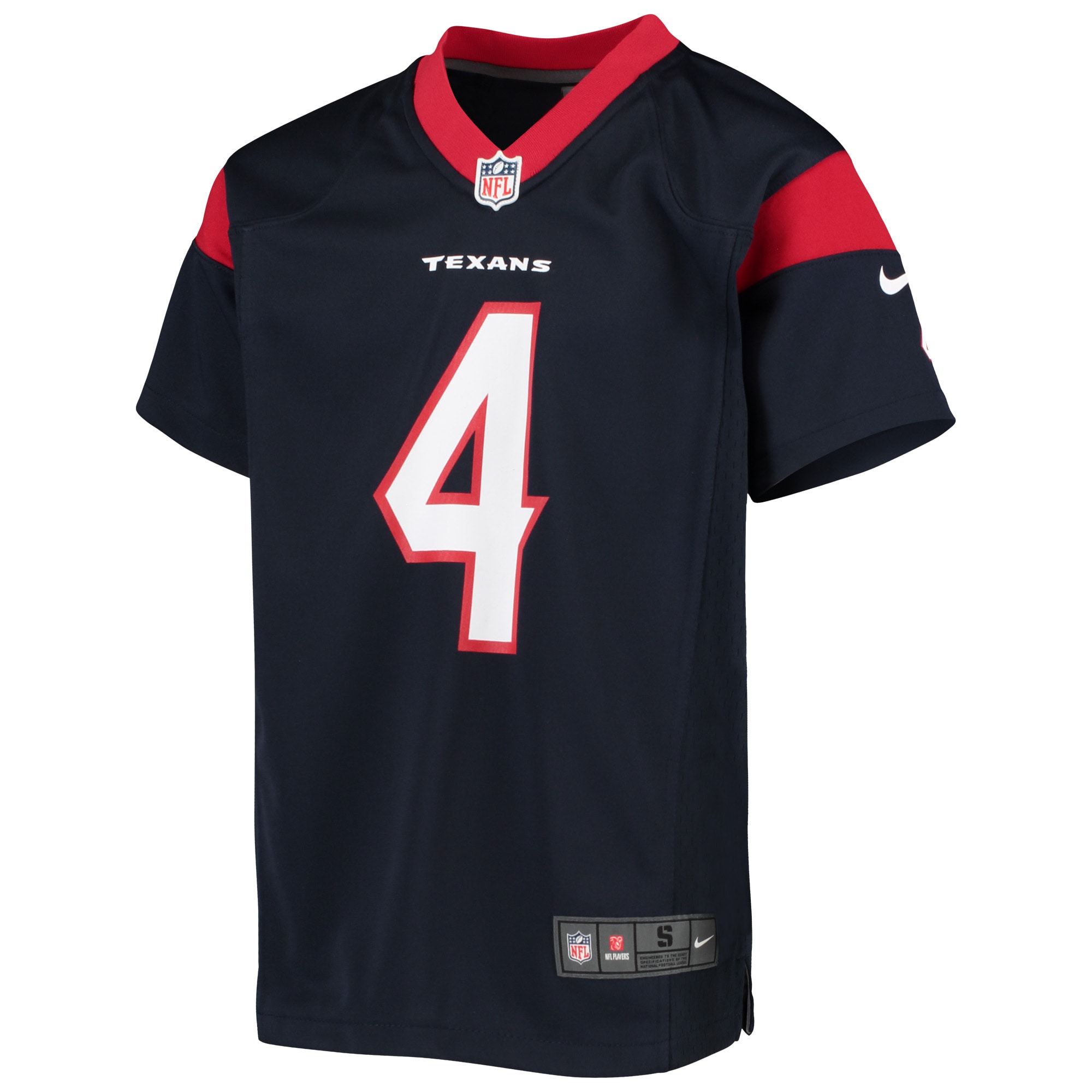 Deshaun Watson Houston Texans Nike Youth Player Game Jersey - Navy - vstockx