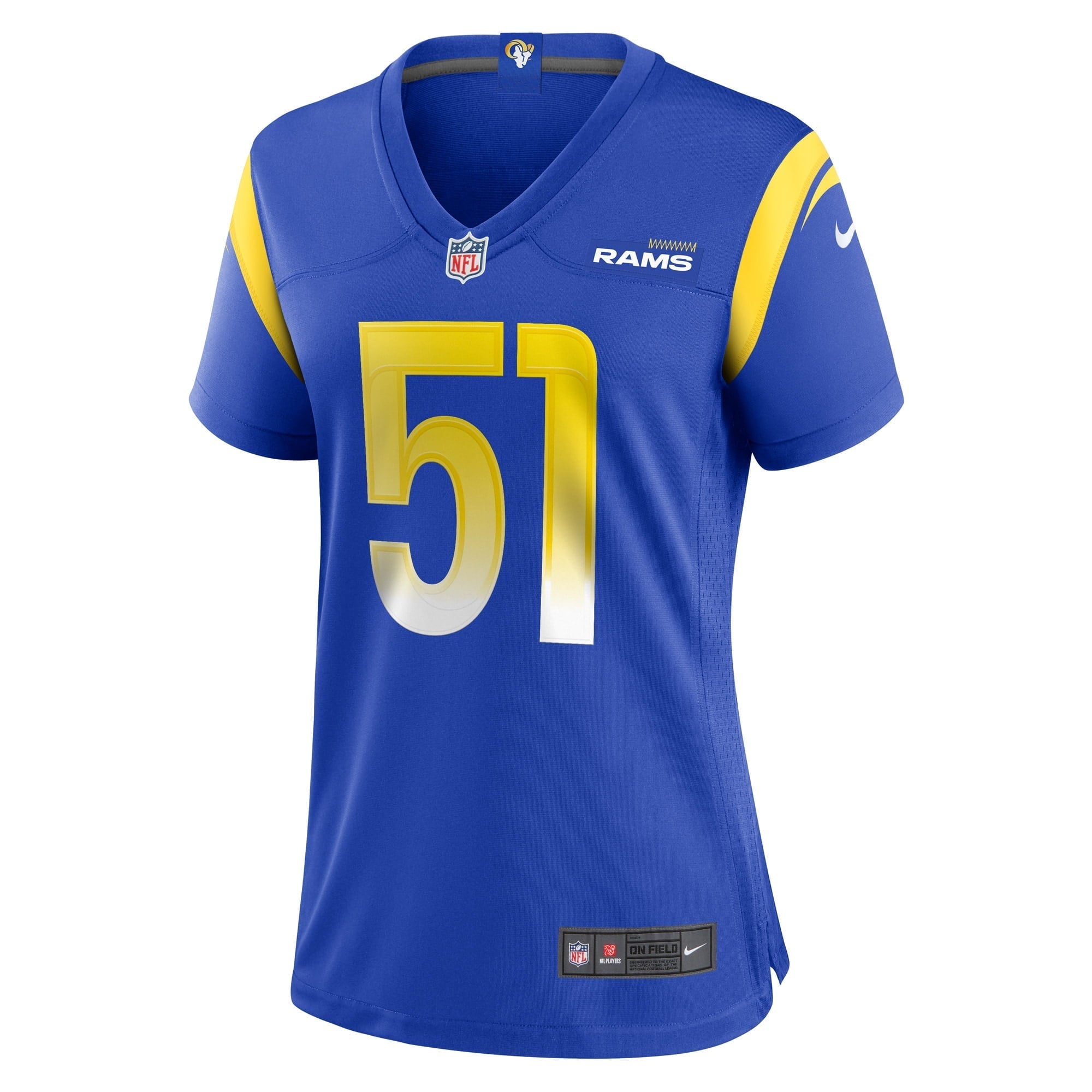 Women's Nike Benton Whitley Royal Los Angeles Rams Game Player Jersey - vstockx