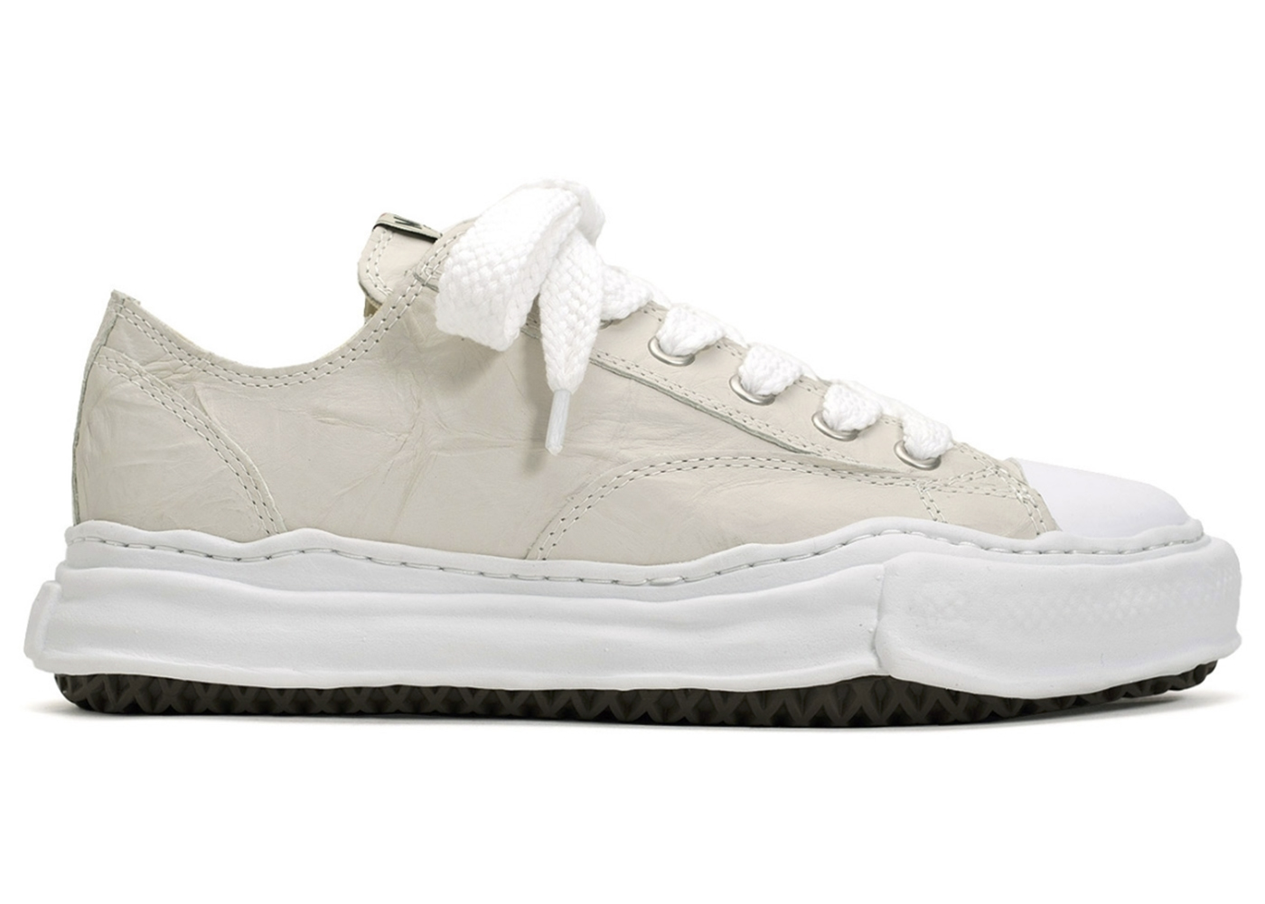 Maison Mihara Yasuhiro Peterson OG Sole PL Leather Low White - vstockx