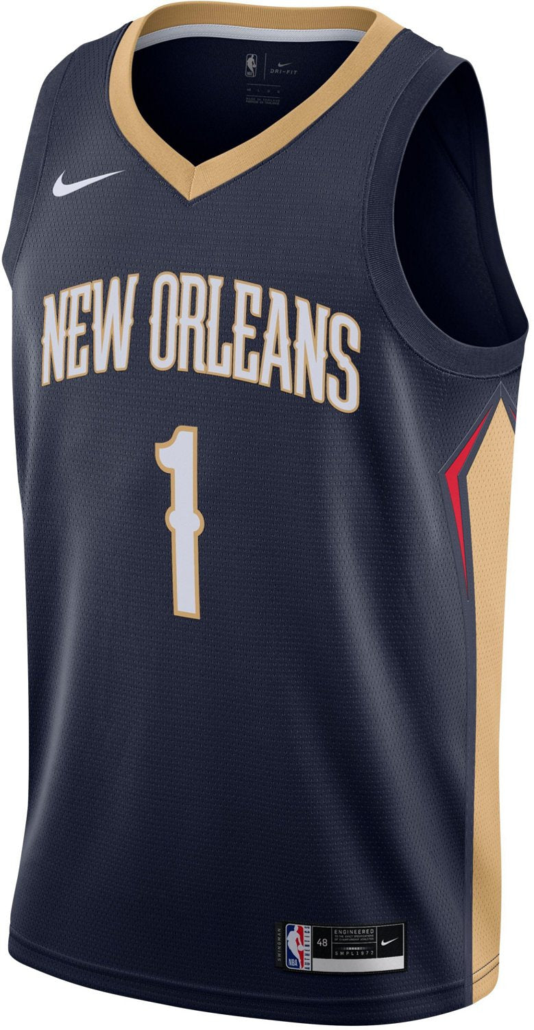 Nike Men's New Orleans Pelicans Zion Williamson Swingman Icon Jersey - vstockx