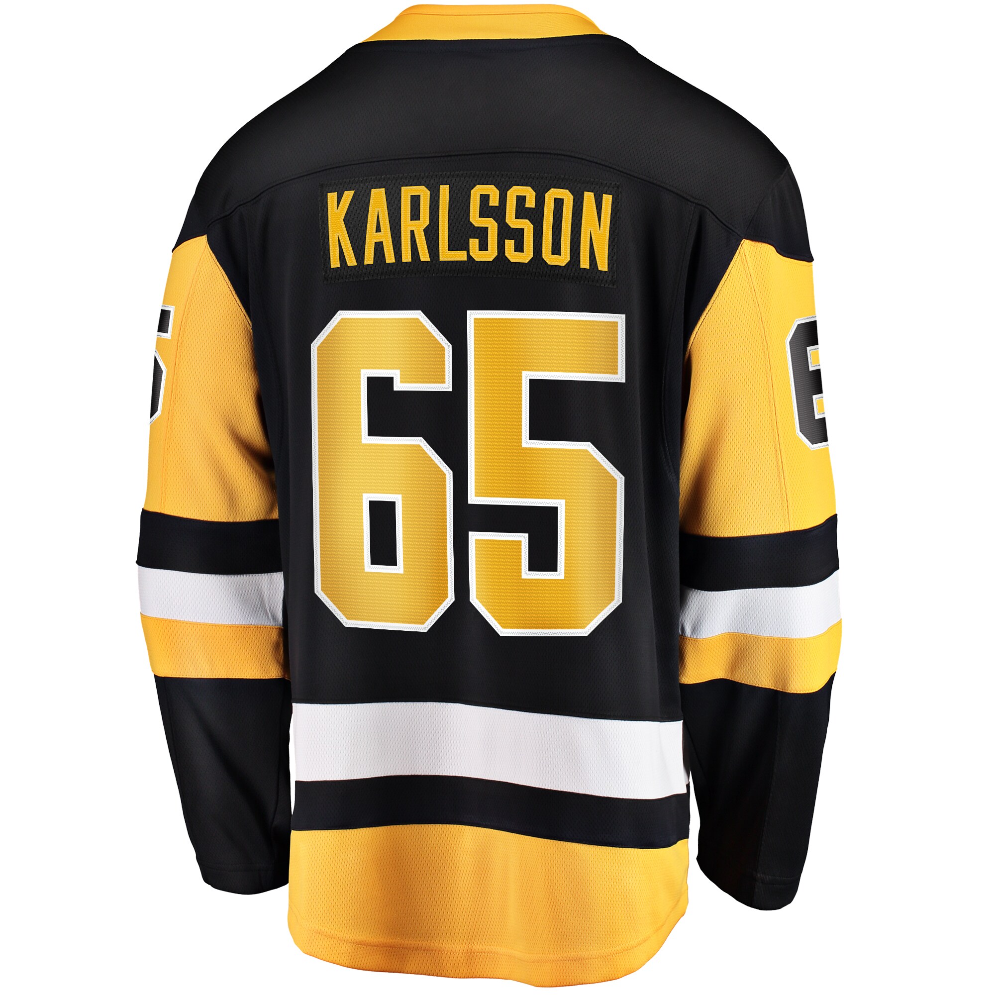 Erik Karlsson Pittsburgh Penguins Fanatics Branded Home Breakaway Jersey - Black - vstockx