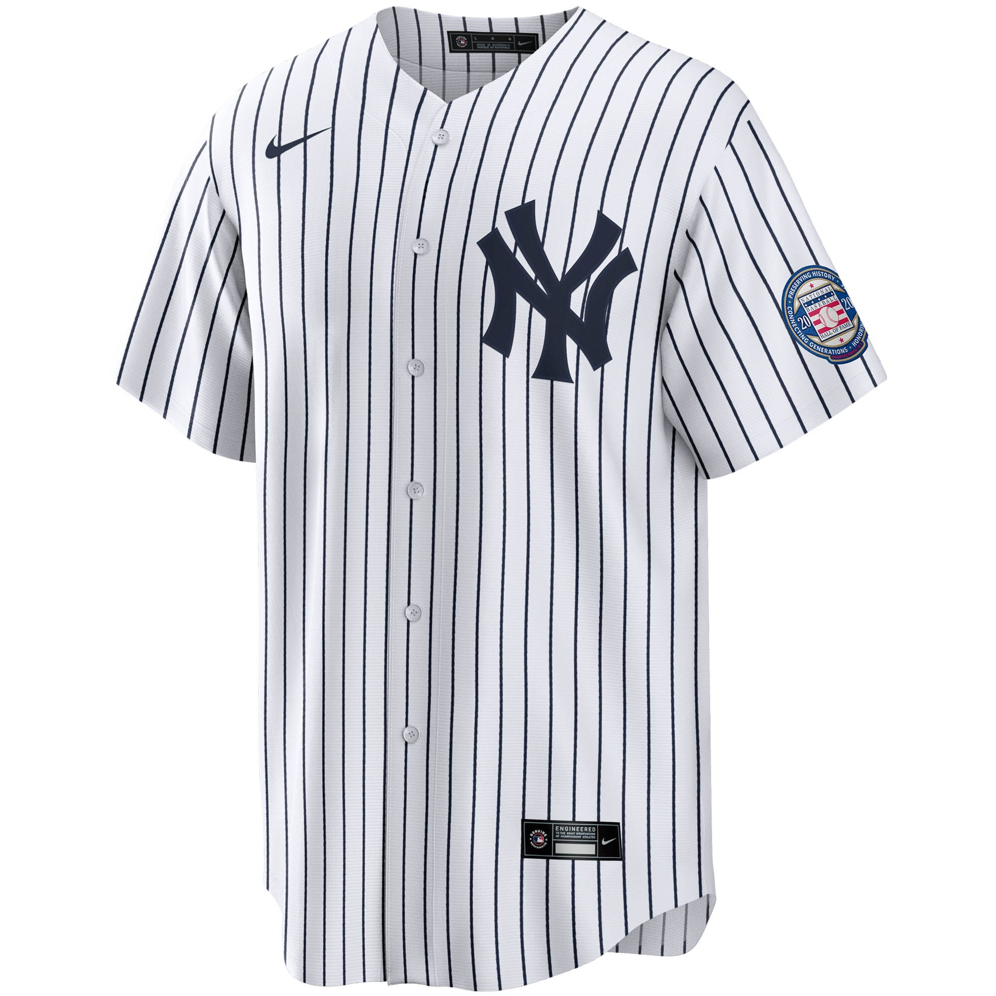 Derek Jeter New York Yankees Nike 2020 Hall of Fame Induction Home Replica Player Name Jersey - White/Navy - vstockx