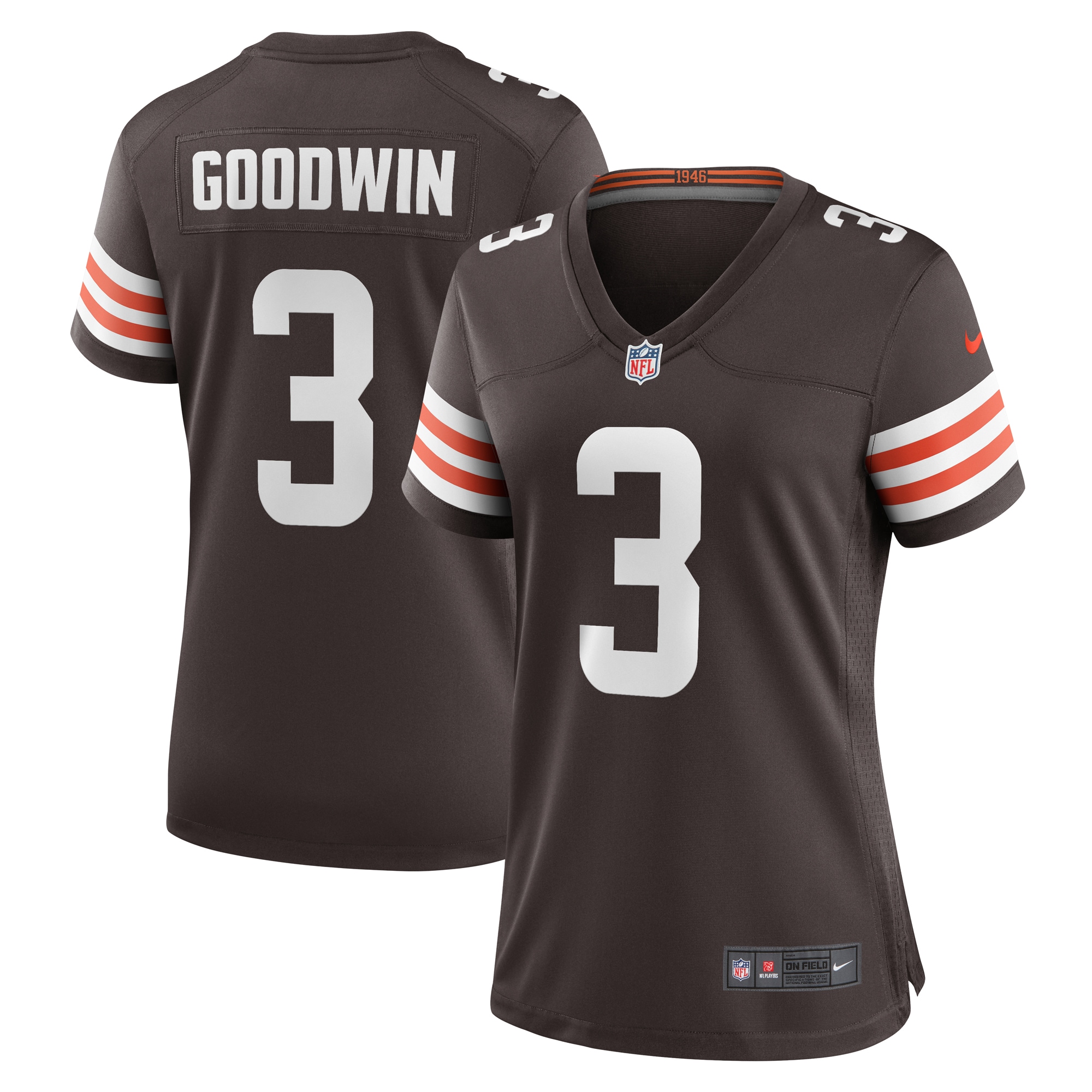 Marquise Goodwin Cleveland Browns Nike Women's Team Game Jersey - Brown - vstockx
