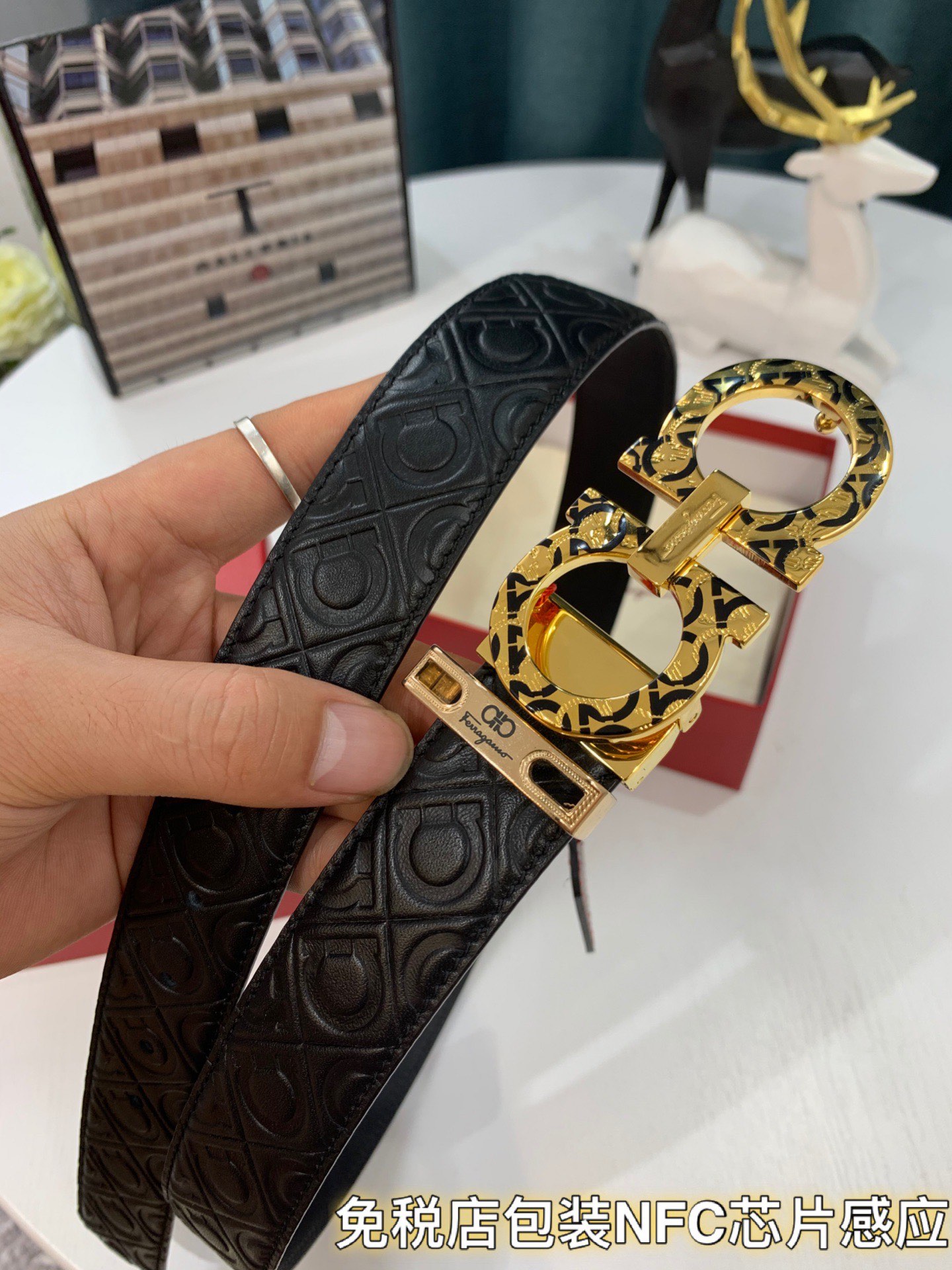 Streetwear Belt Ferragamo 319184 size:3.5cm - vstockx