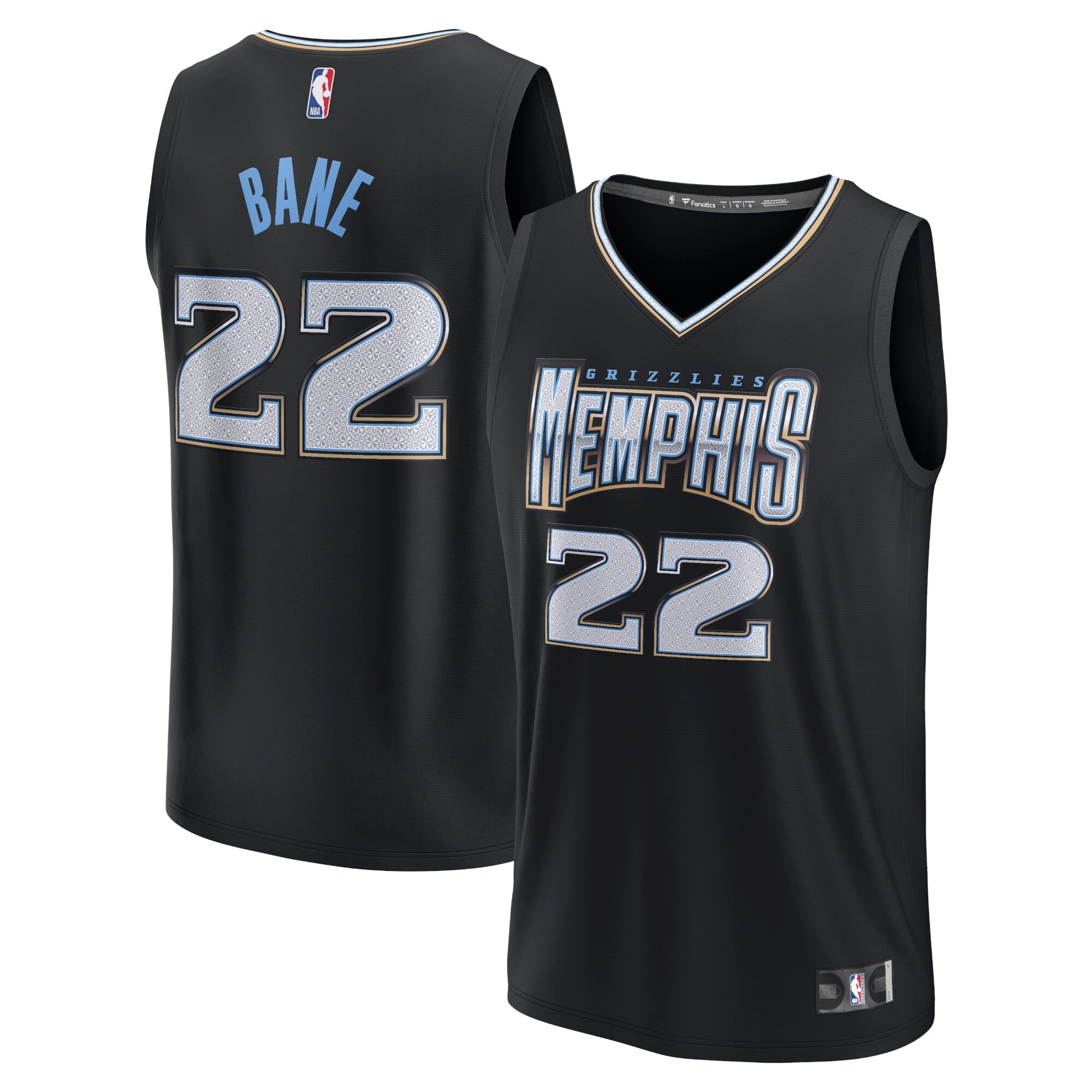 Desmond Bane Memphis Grizzlies Fanatics Branded 2022/23 Fastbreak Jersey - City Edition - Black - vstockx
