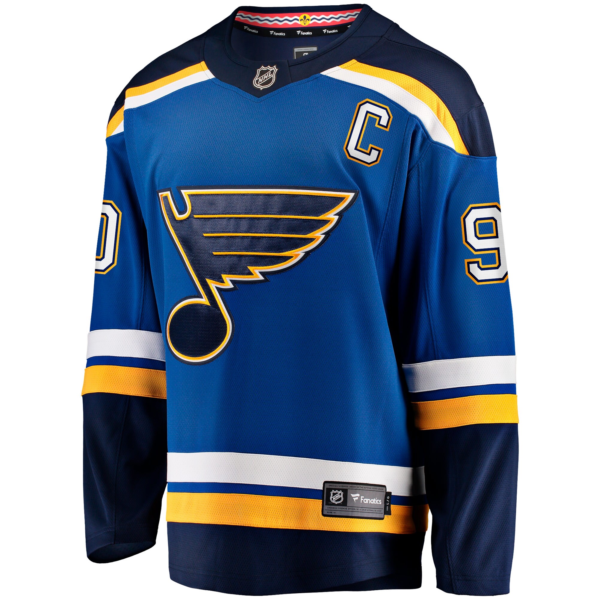 Ryan O'Reilly St. Louis Blues Fanatics Branded Home Captain Premier Breakaway Player Jersey - Blue - vstockx