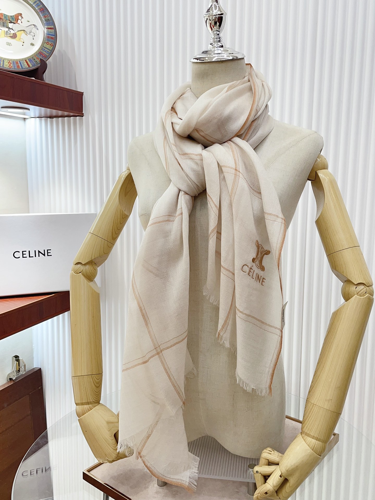 Streetwear Scarf CELINE 328848 SIZE:80*200cm - vstockx