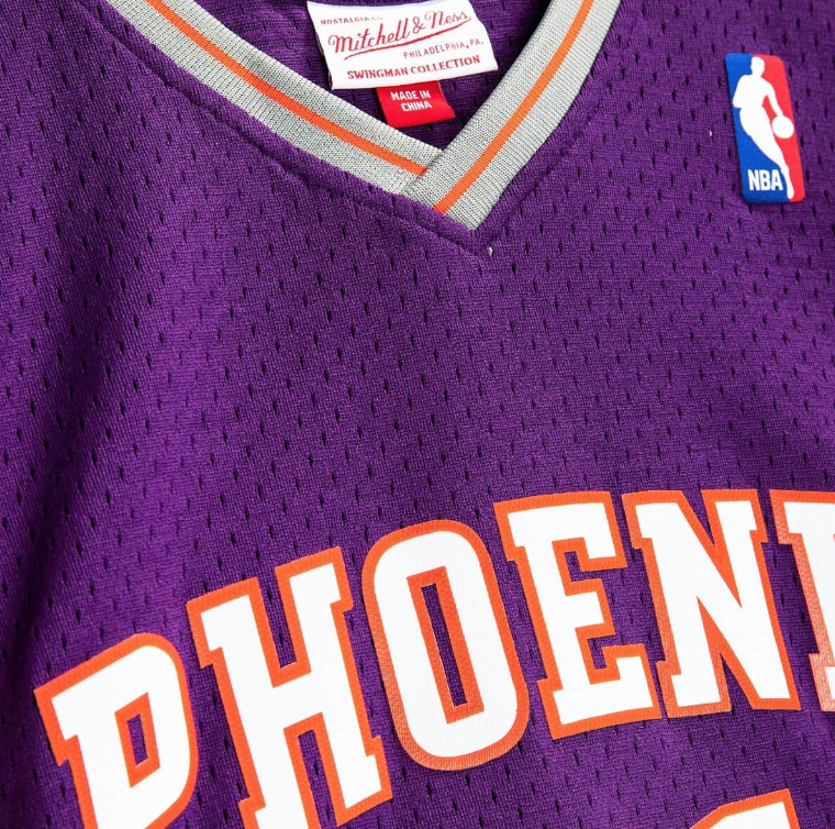 Men's Phoenix Suns Shawn Marion Mitchell & Ness Purple 2001-02 Hardwood Classics Swingman Jersey - vstockx