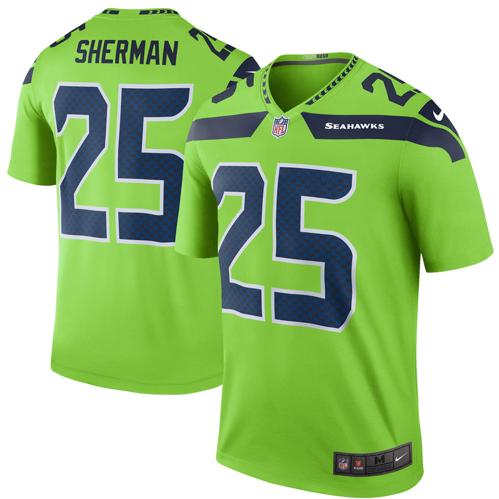 Men's Seattle Seahawks Richard Sherman Legend Jersey - Green - vstockx