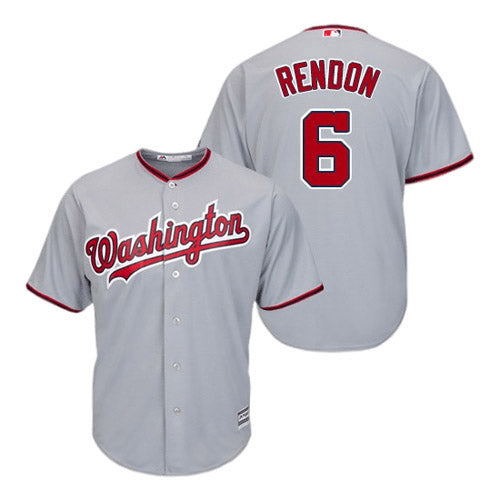 Men's Washington Nationals Anthony Rendon Replica Road Jersey - Gray - vstockx