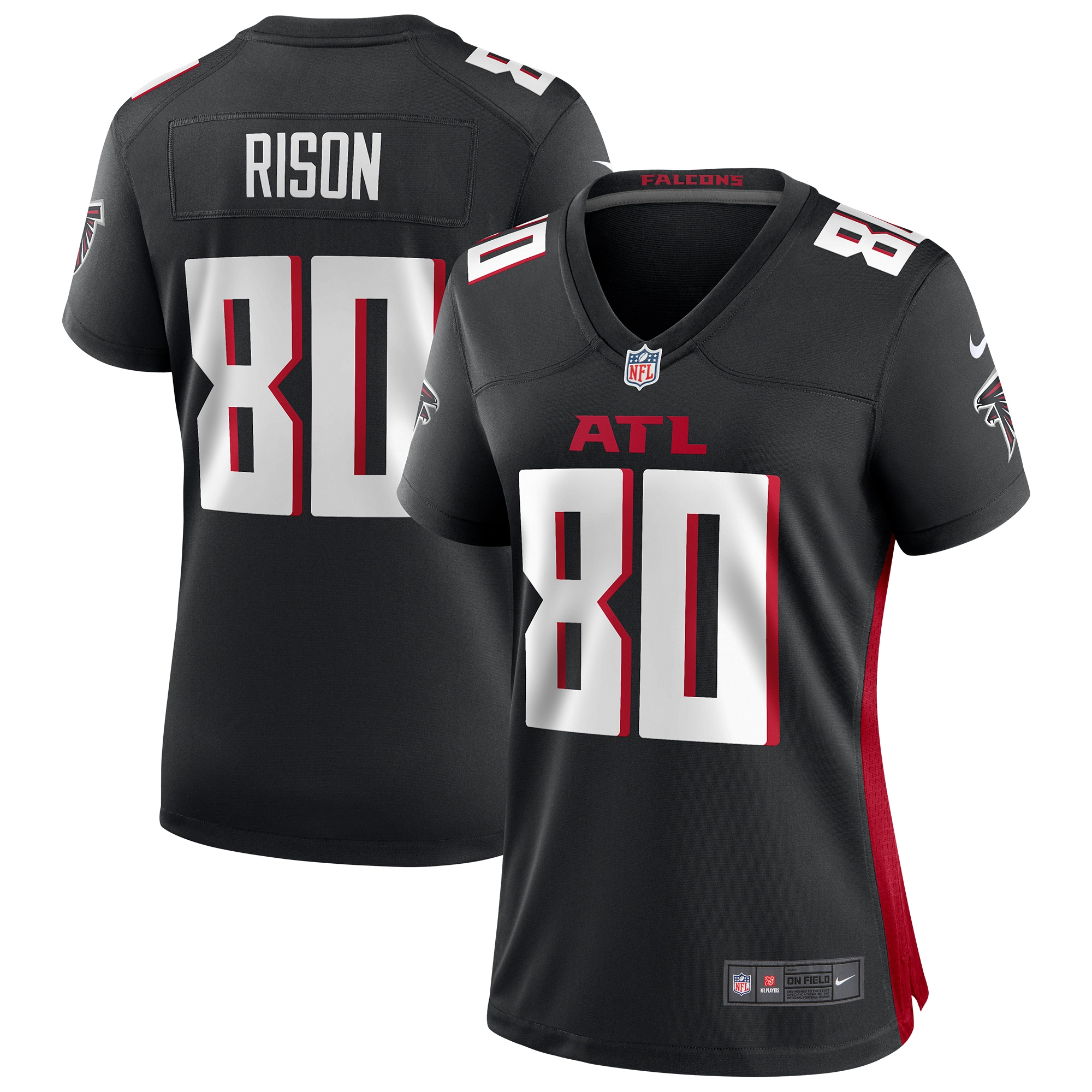 Andre Rison Atlanta Falcons Nike Women's Game Retired Player Jersey - Black - vstockx