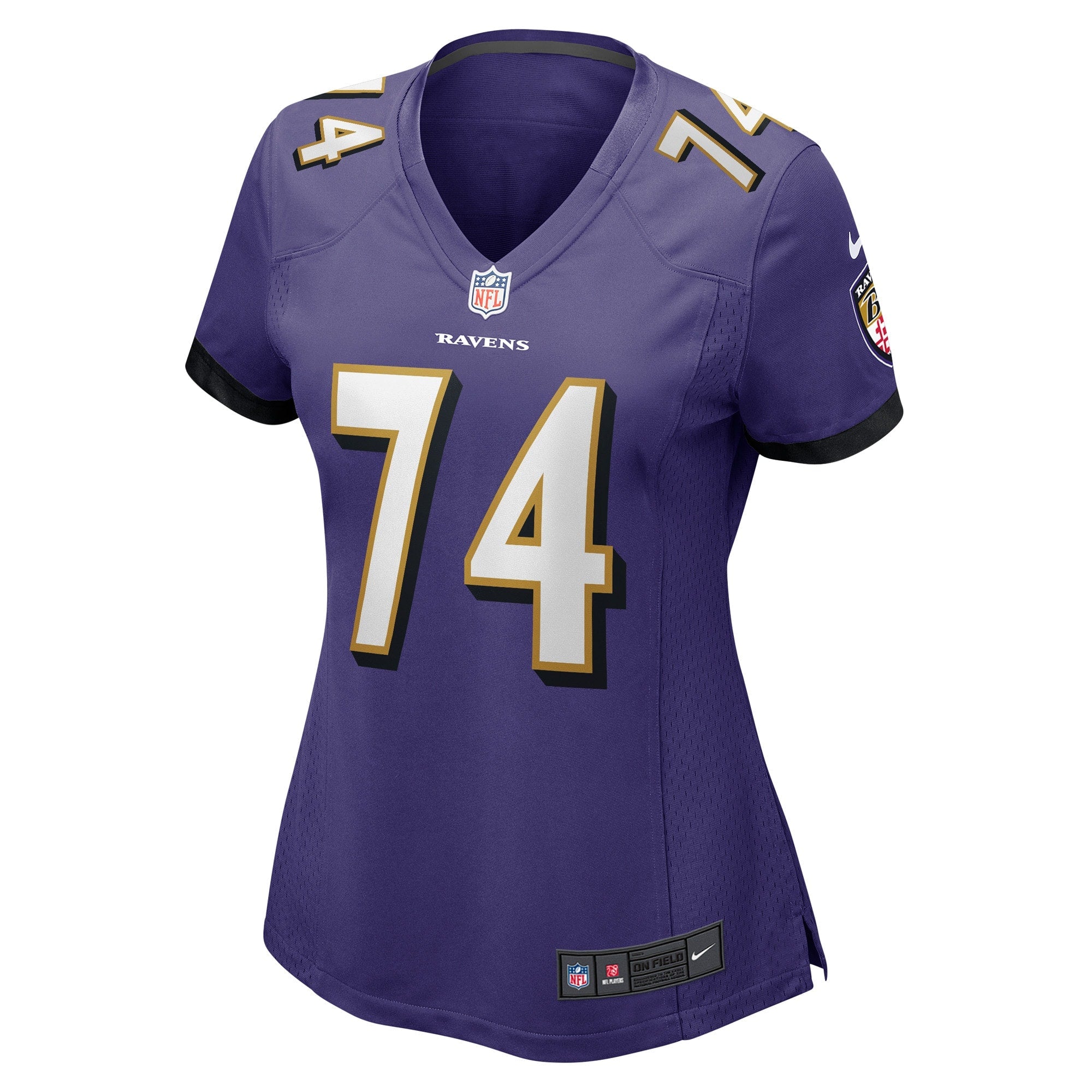 Women's Nike David Sharpe Purple Baltimore Ravens Game Player Jersey - vstockx