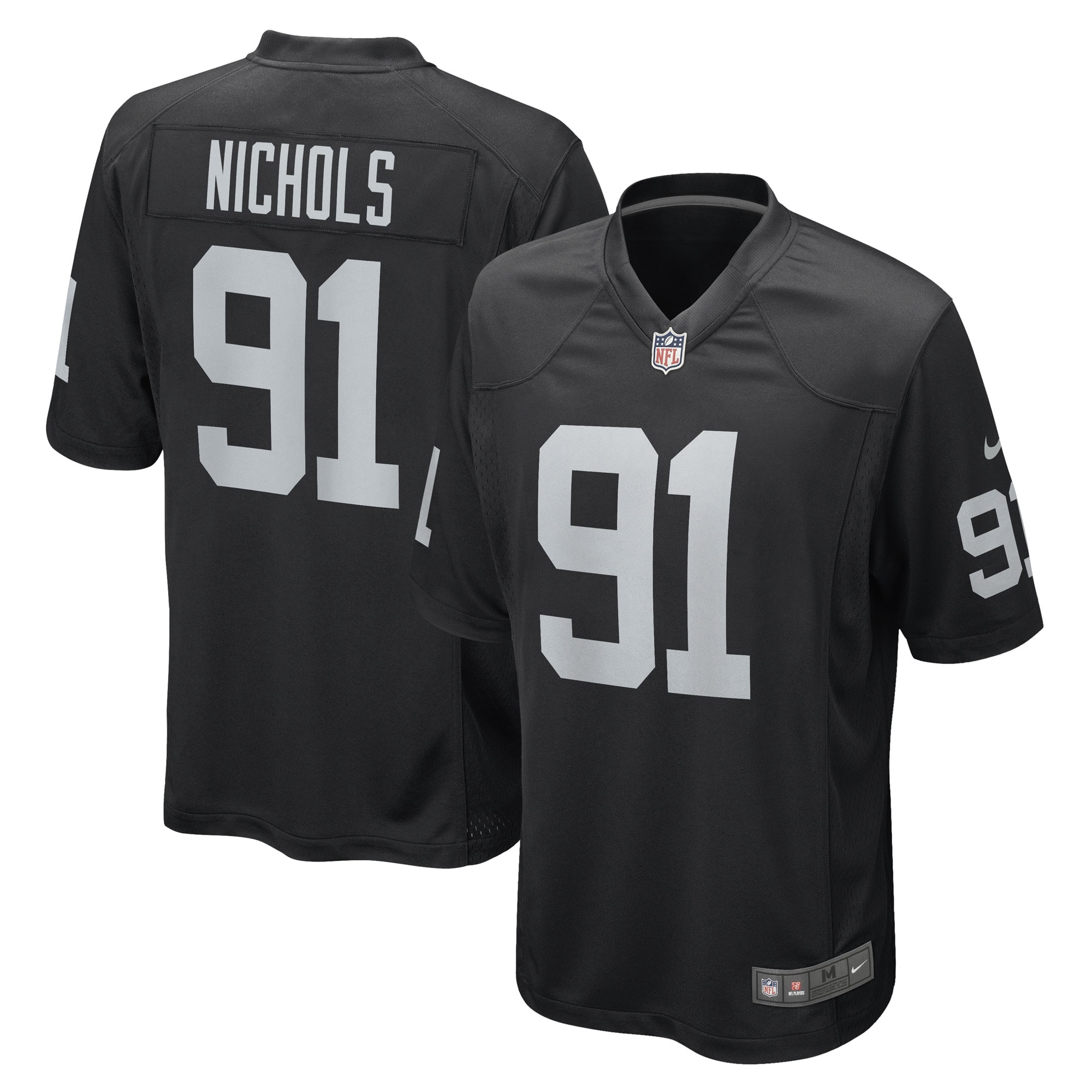 Bilal Nichols Las Vegas Raiders Nike Game Player Jersey - Black - vstockx