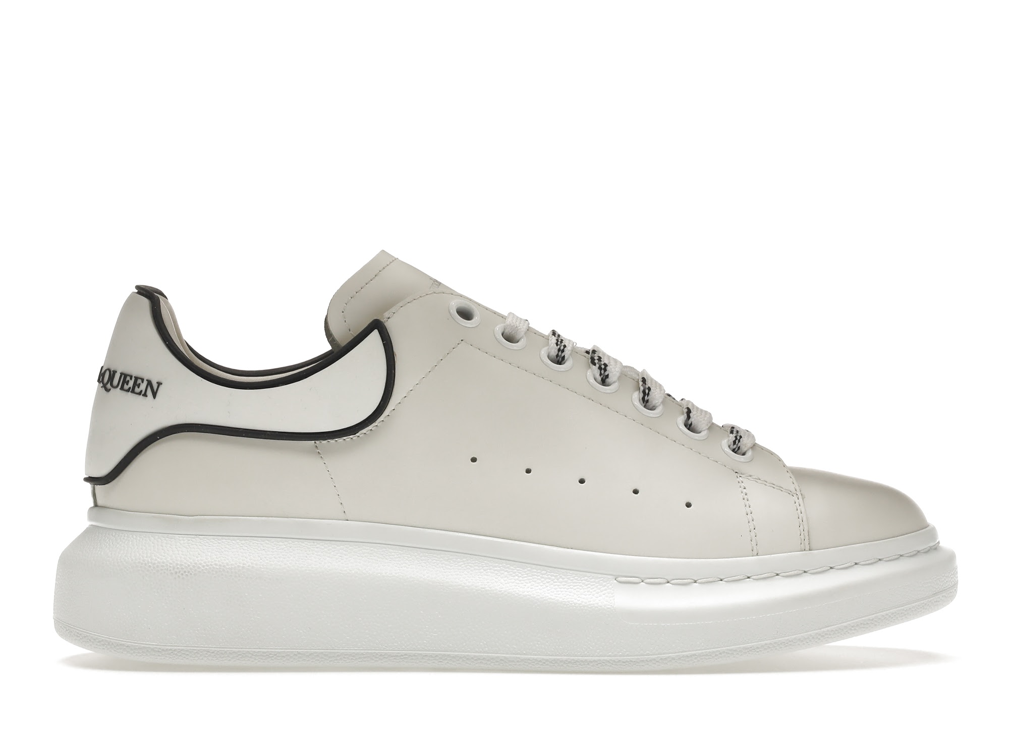 Alexander McQueen Oversized White Black Trim - vstockx