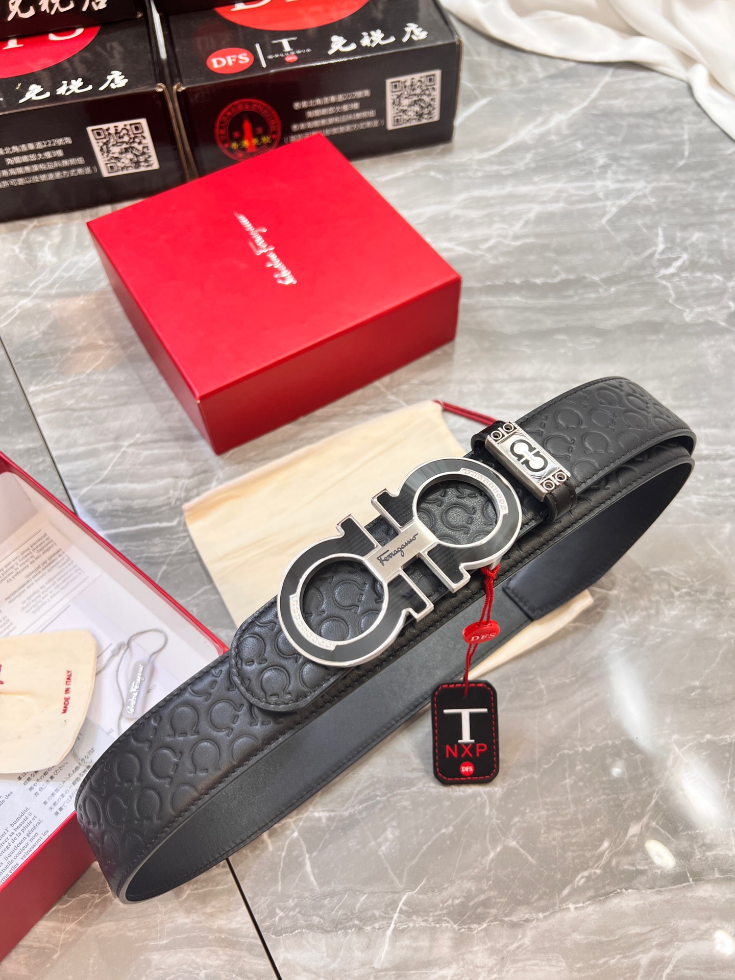 Streetwear Belt Ferragamo 320008 size:3.5cm - vstockx