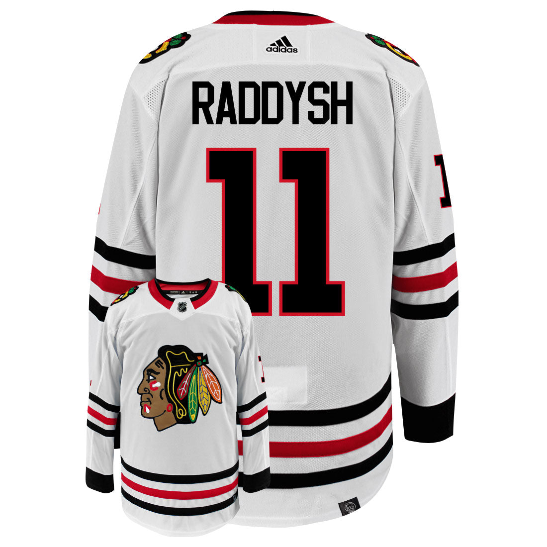 Taylor Raddysh Chicago Blackhawks Adidas Primegreen Authentic NHL Hockey Jersey - vstockx