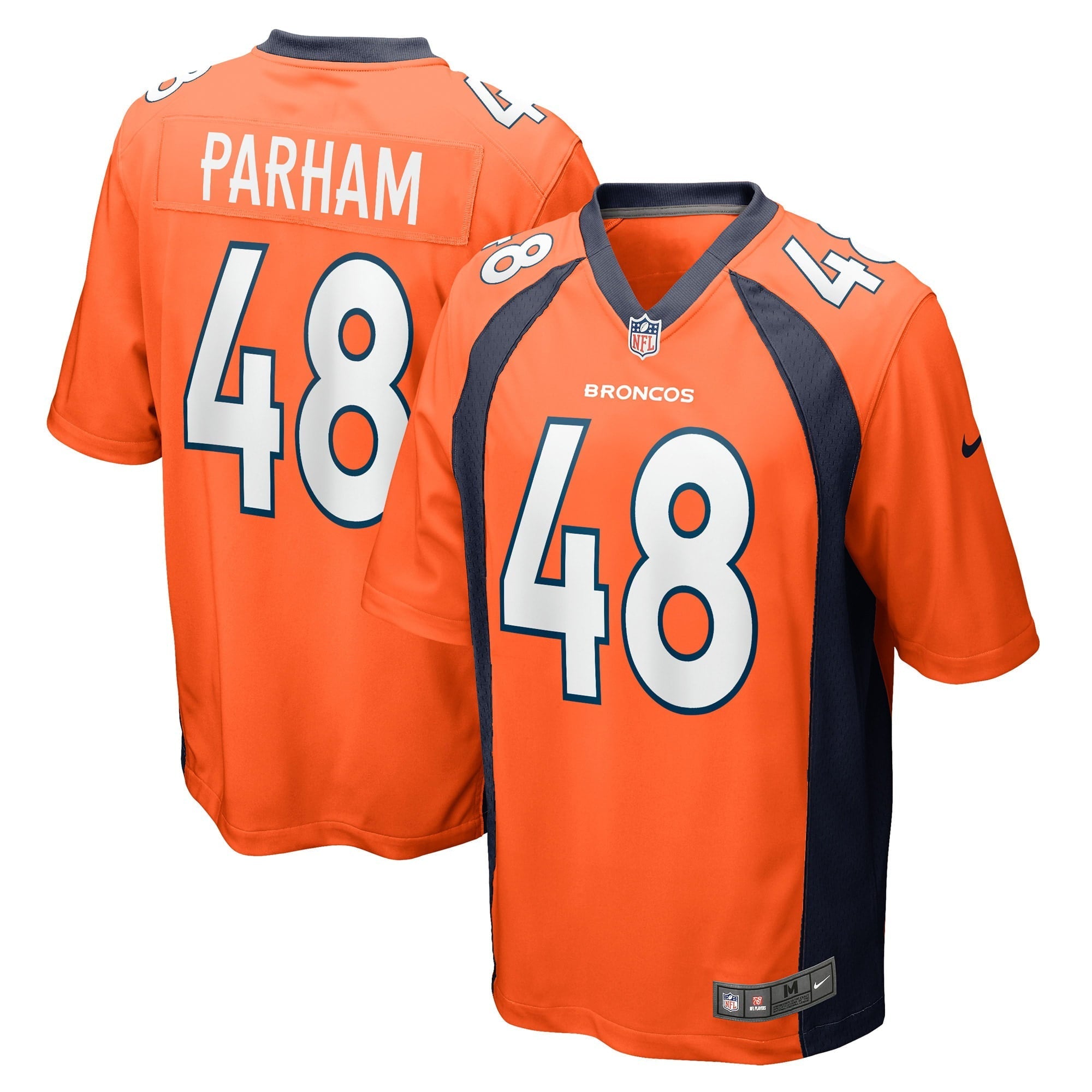 Men's Nike Dylan Parham Orange Denver Broncos Game Player Jersey - vstockx