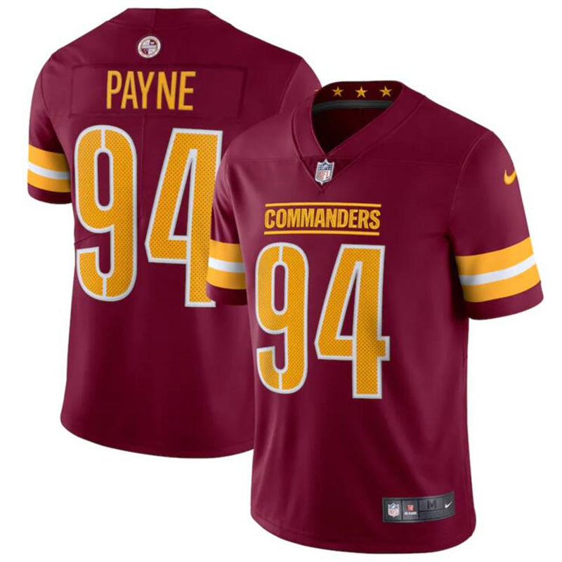 Youth Washington Commanders DaRon Payne Vapor Jersey - Burgundy - vstockx