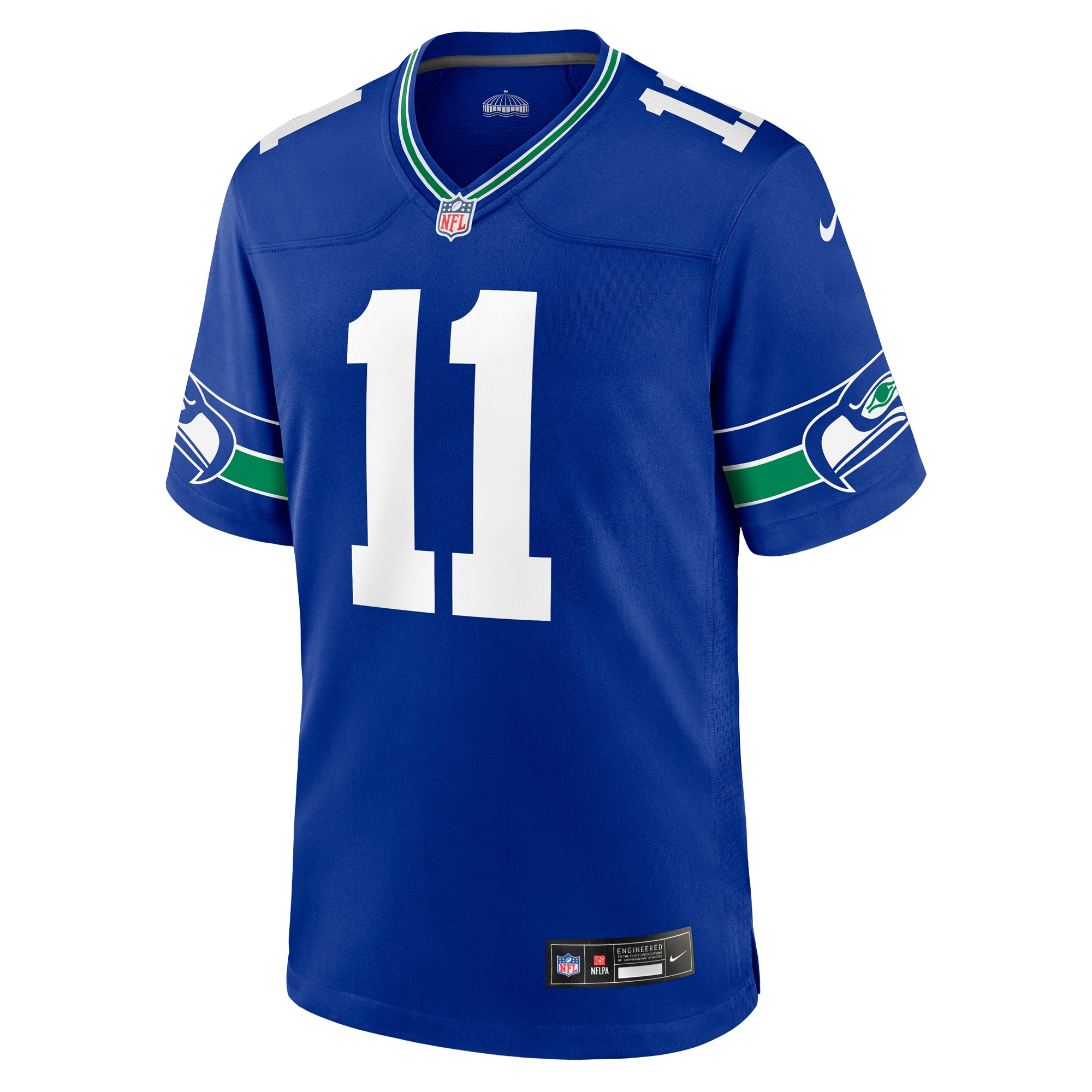 Jaxon Smith-Njigba Seattle Seahawks Nike Throwback Player Game Jersey - Royal - vstockx