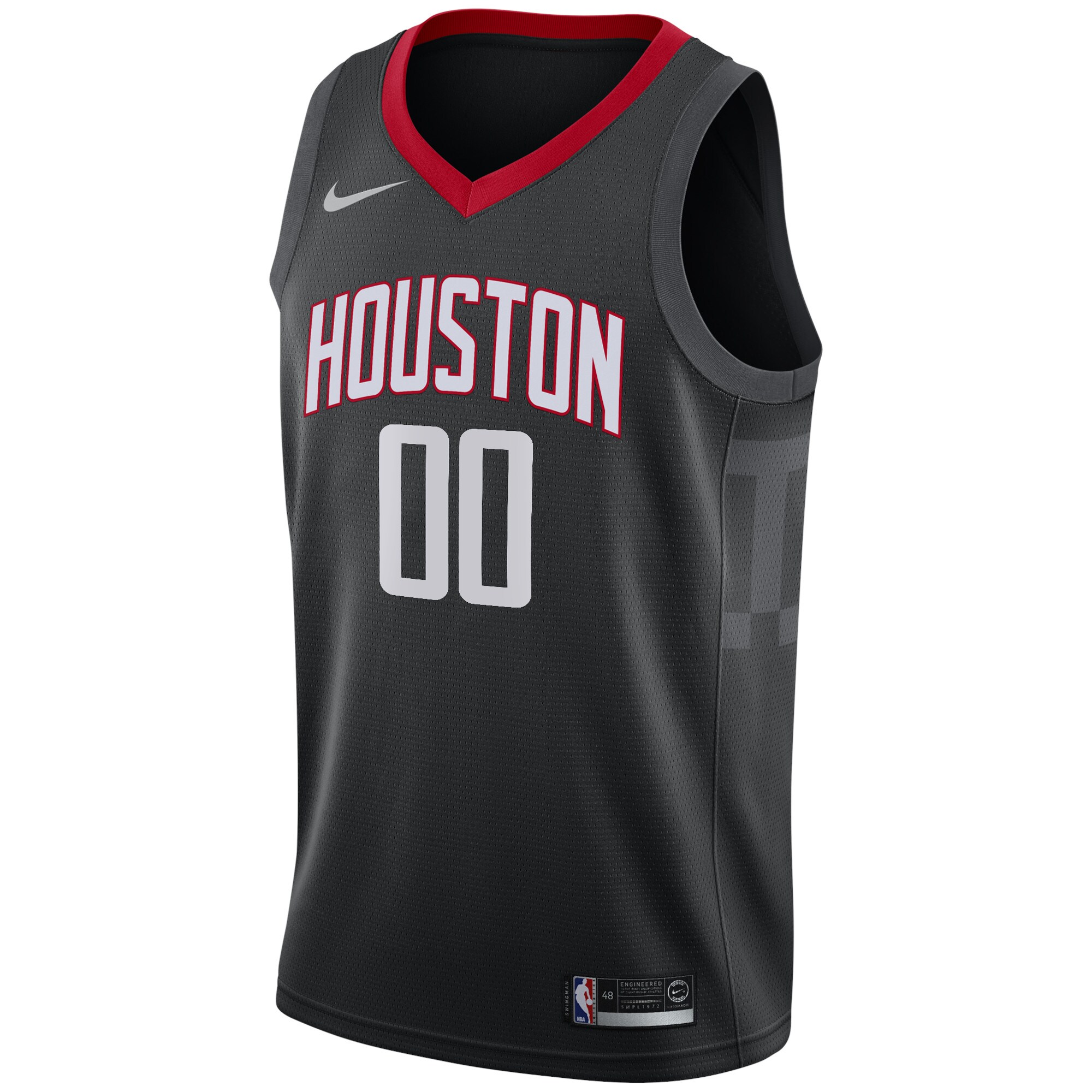 Houston Rockets Nike Swingman Custom Jersey Black - Statement Edition - vstockx