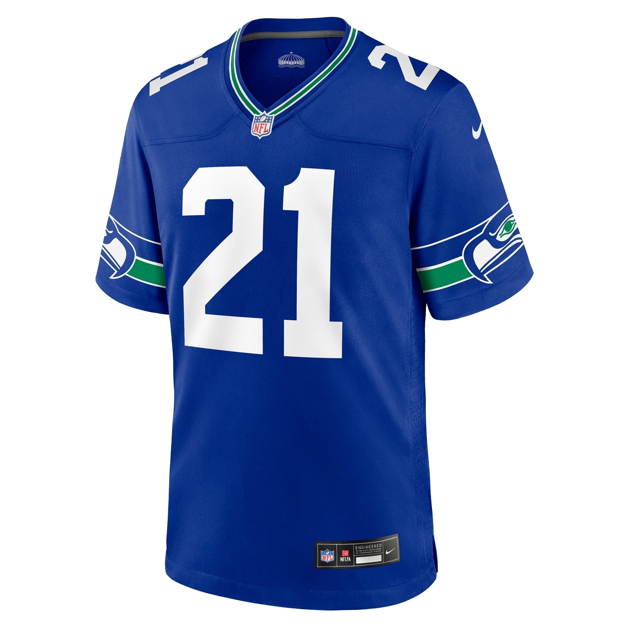 Men's Nike Devon Witherspoon Royal Seattle Seahawks Throwback Player Game Jersey - vstockx