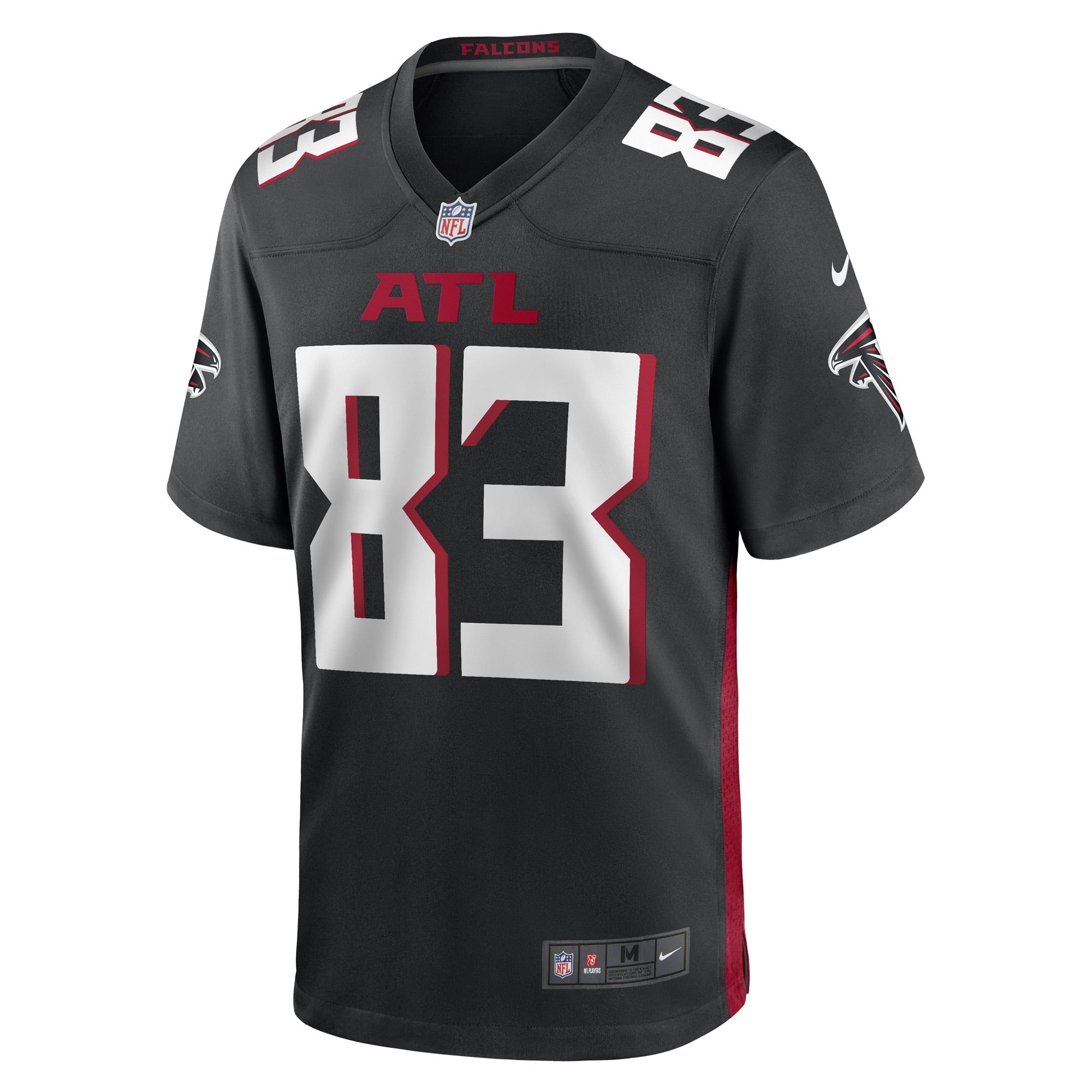 Men's Nike Jared Bernhardt Black Atlanta Falcons Game Player Jersey - vstockx