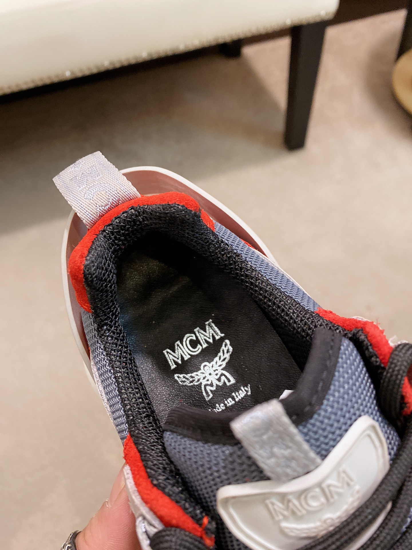 MCM Low Top Logo Lace-up Sneakers 7 - vstockx