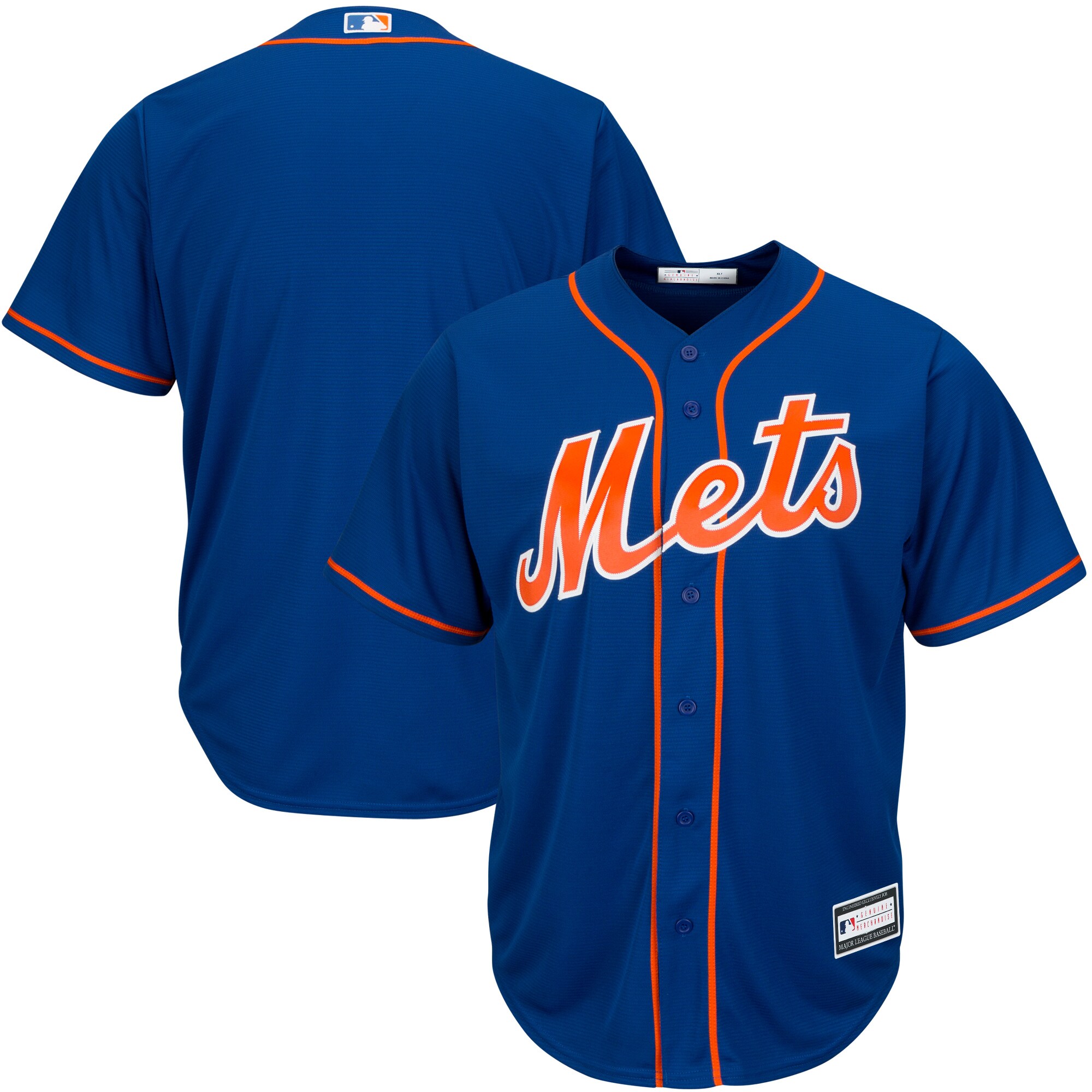 New York Mets Big & Tall Replica Team Jersey - Royal - vstockx