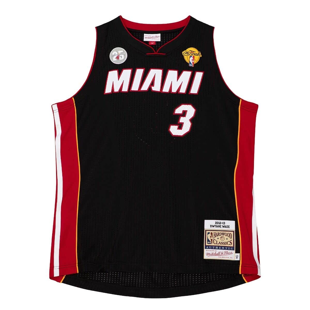 Authentic Dwyane Wade Miami Heat Road Finals 2012-13 Jersey - vstockx