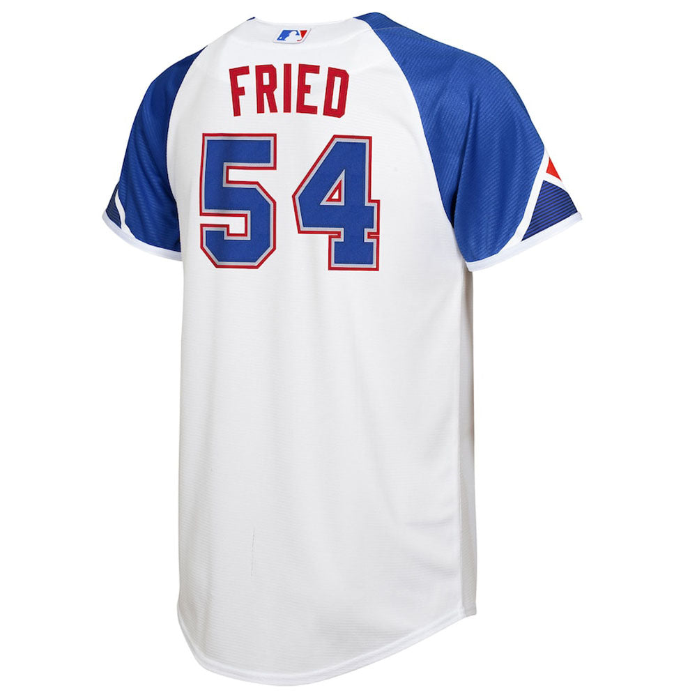 Youth Atlanta Braves Max Fried 2023 City Connect Replica Jersey - White - vstockx