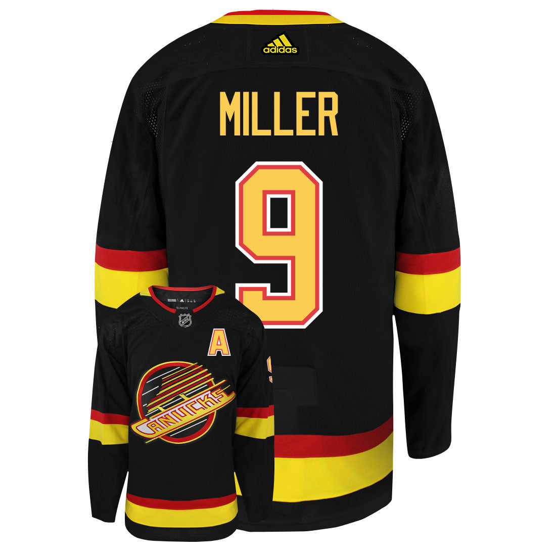 JT Miller Vancouver Canucks Adidas Primegreen Authentic NHL Hockey Jersey - vstockx