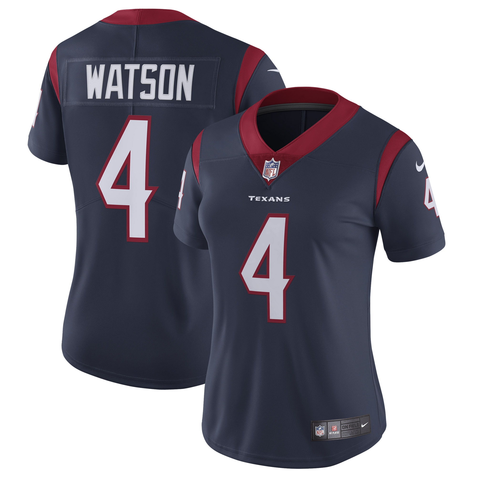 Deshaun Watson Houston Texans Nike Women's Vapor Untouchable Limited Jersey - Navy - vstockx