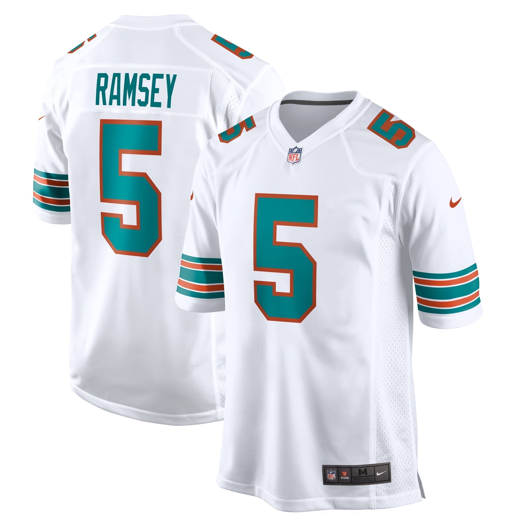 Men's Nike Jalen Ramsey White Miami Dolphins Alternate Game Jersey - vstockx