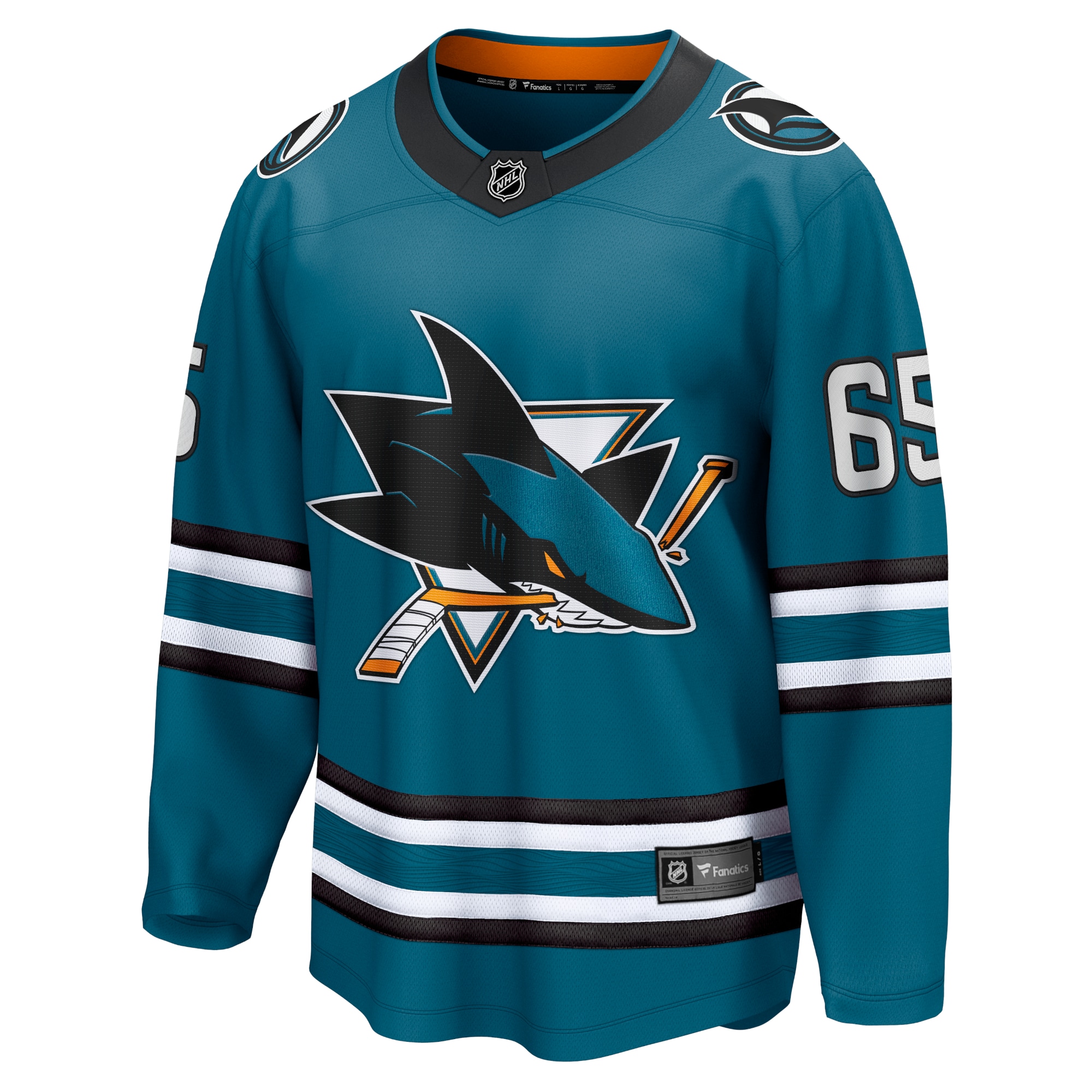 Erik Karlsson San Jose Sharks Fanatics Branded Home Premier Breakaway Player Jersey - Teal - vstockx