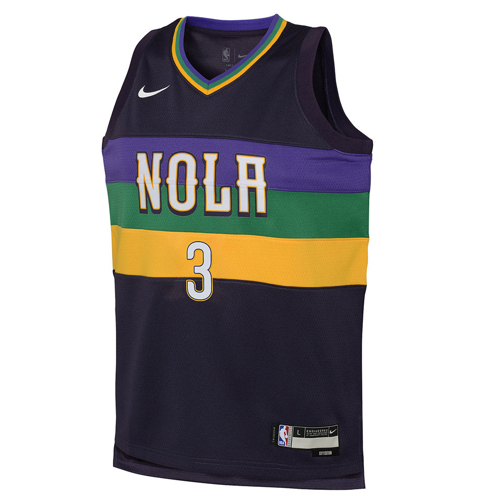 Youth New Orleans Pelicans CJ McCollum City Edition Jersey - Black - vstockx