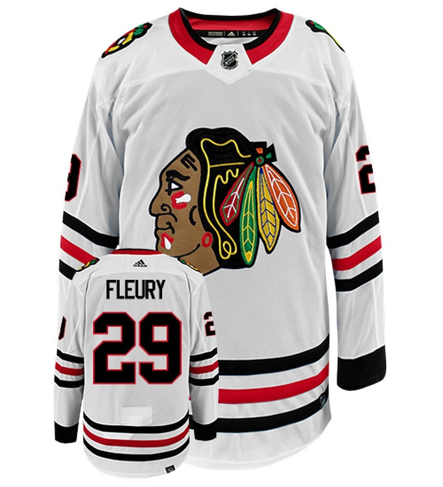 Marc-Andre Fleury Chicago Blackhawks Adidas Primegreen Authentic NHL Hockey Jersey - vstockx