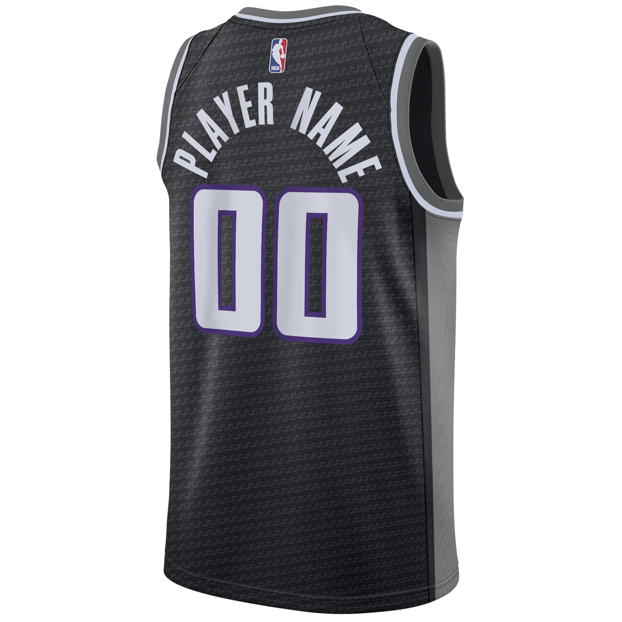 Sacramento Kings Jordans Brand Swingman Custom Jersey - Statement Edition - Black - vstockx
