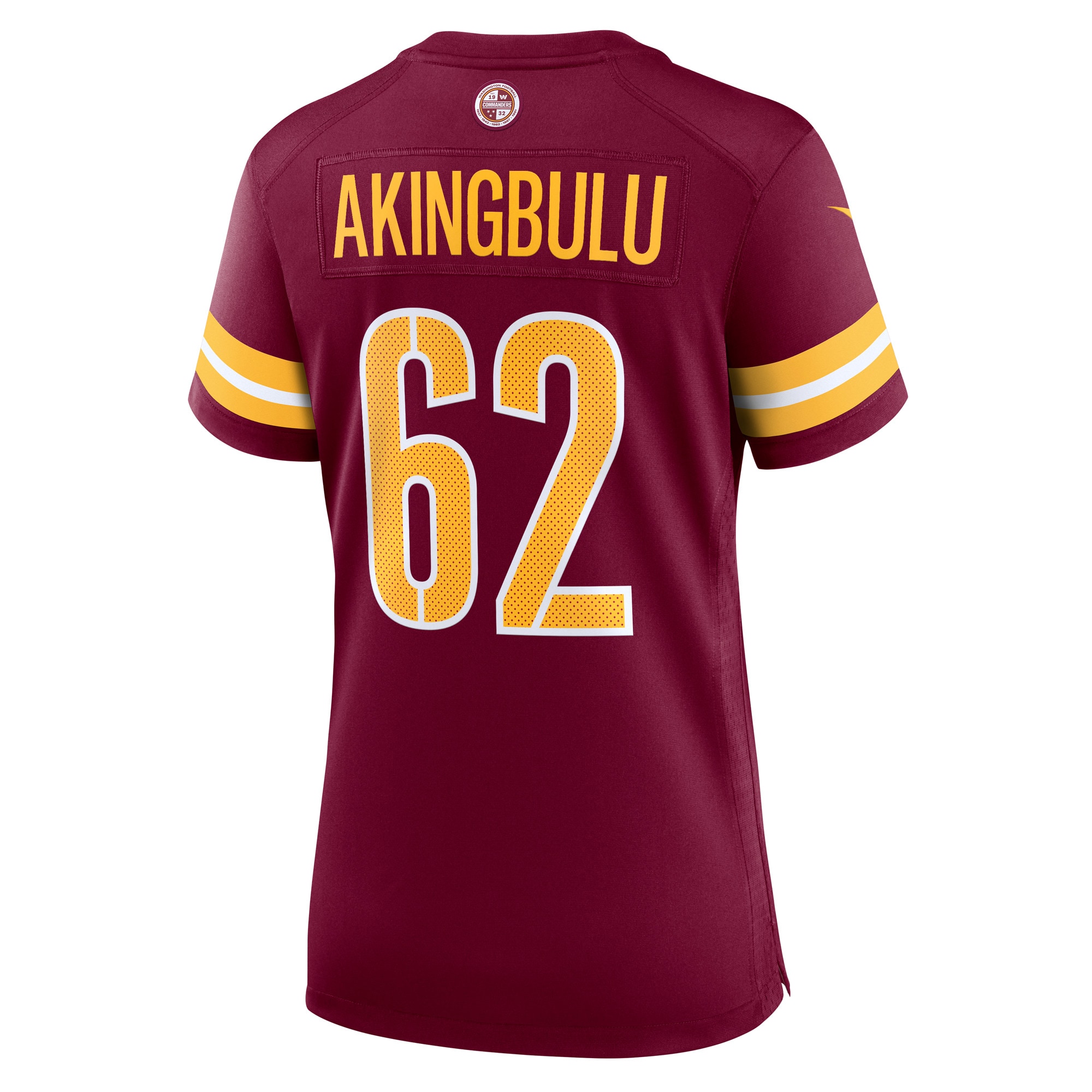 Alex Akingbulu Washington Commanders Nike Women's Game Player Jersey - Burgundy - vstockx