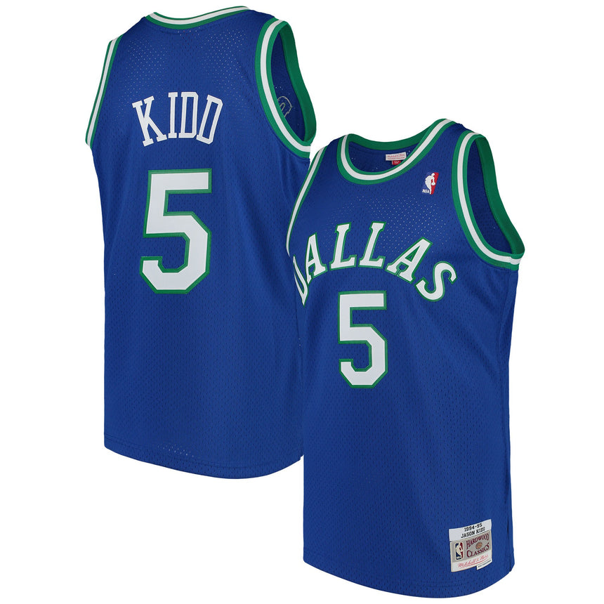 Men's Dallas Mavericks Jason Kidd Mitchell & Ness Blue Swingman Jersey - vstockx
