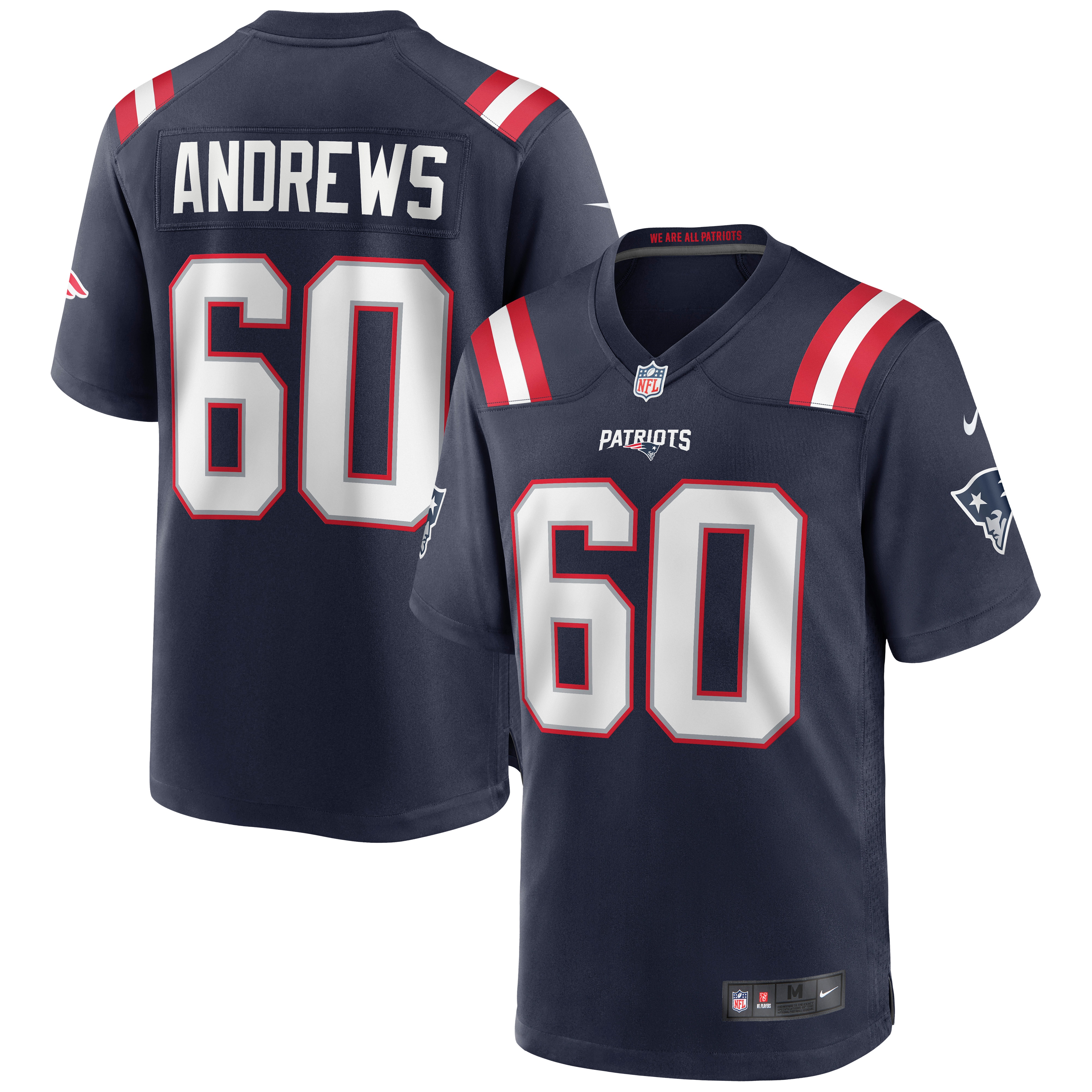 David Andrews New England Patriots Nike Game Jersey - Navy - vstockx