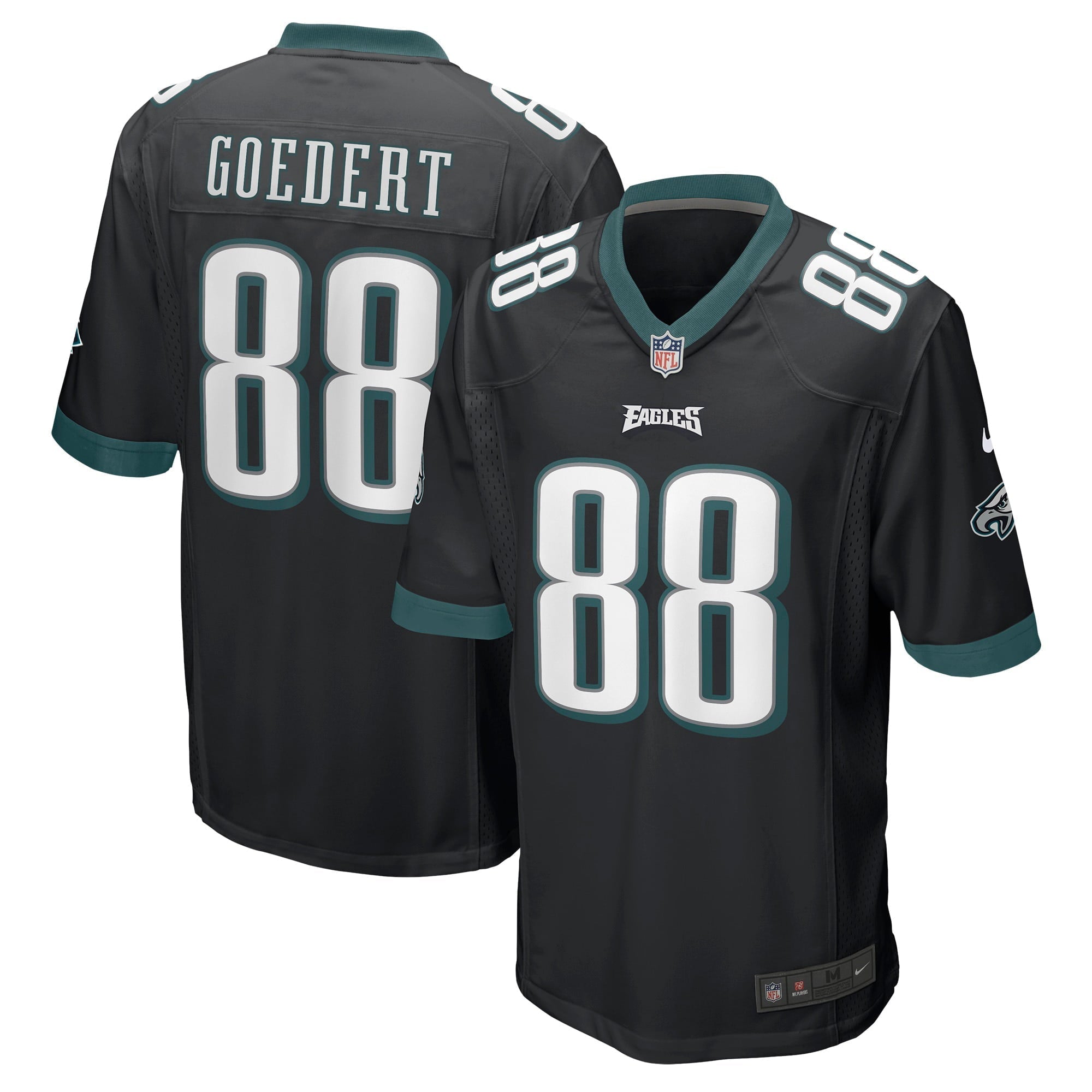 Men's Nike Dallas Goedert Black Philadelphia Eagles Game Jersey - vstockx