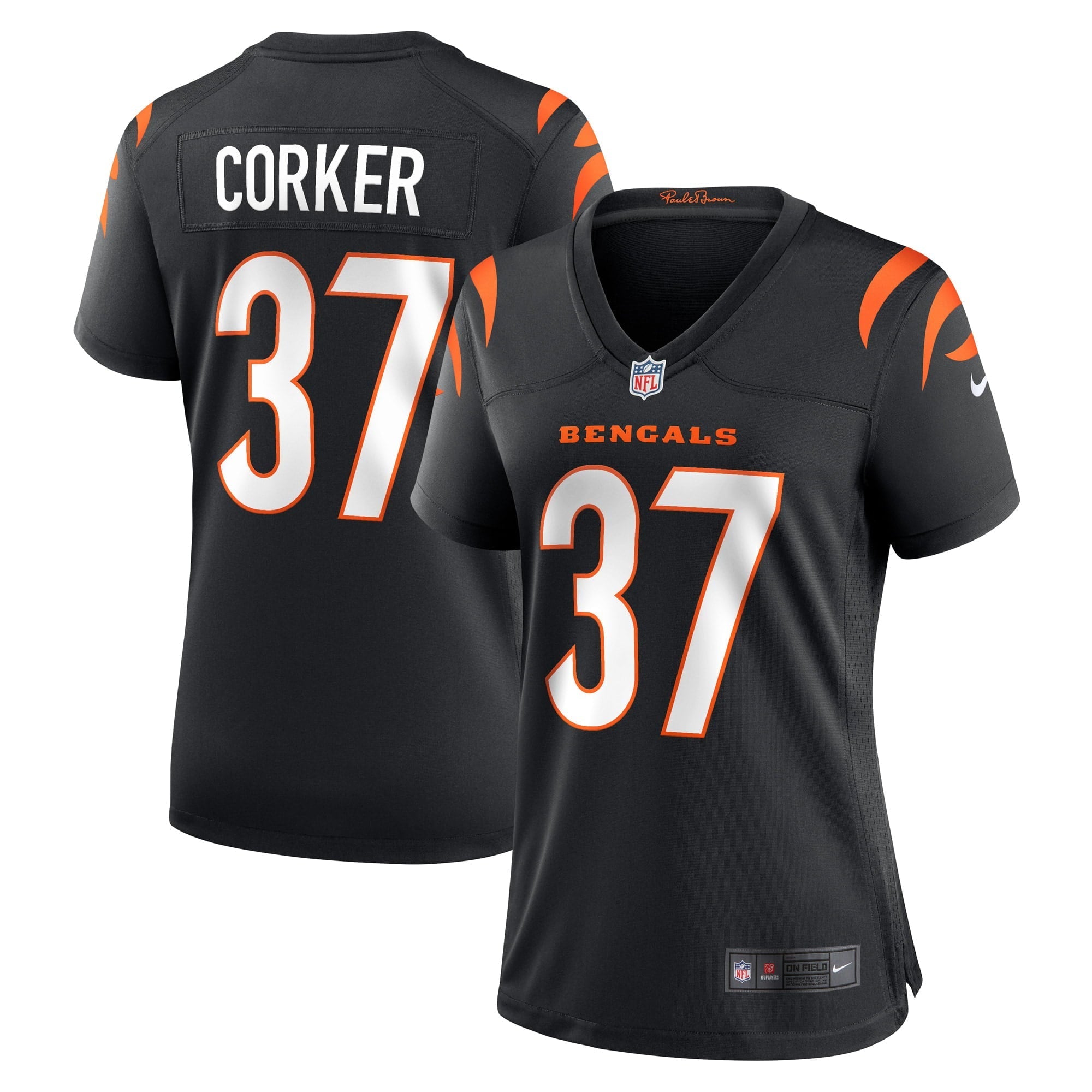 Women's Nike Yusuf Corker Black Cincinnati Bengals Game Player Jersey - vstockx