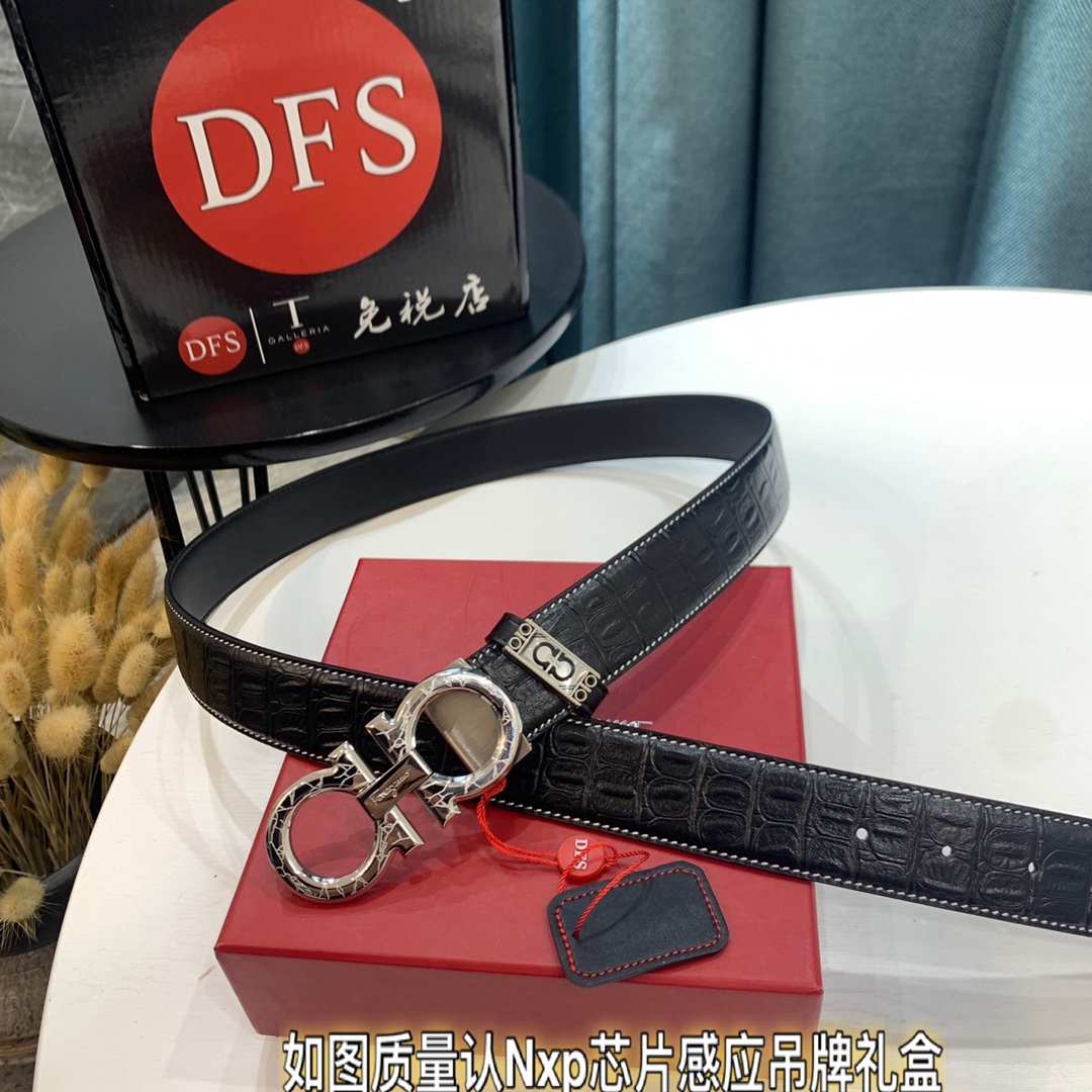 Streetwear Belt Ferragamo 319407 size:3.5cm - vstockx