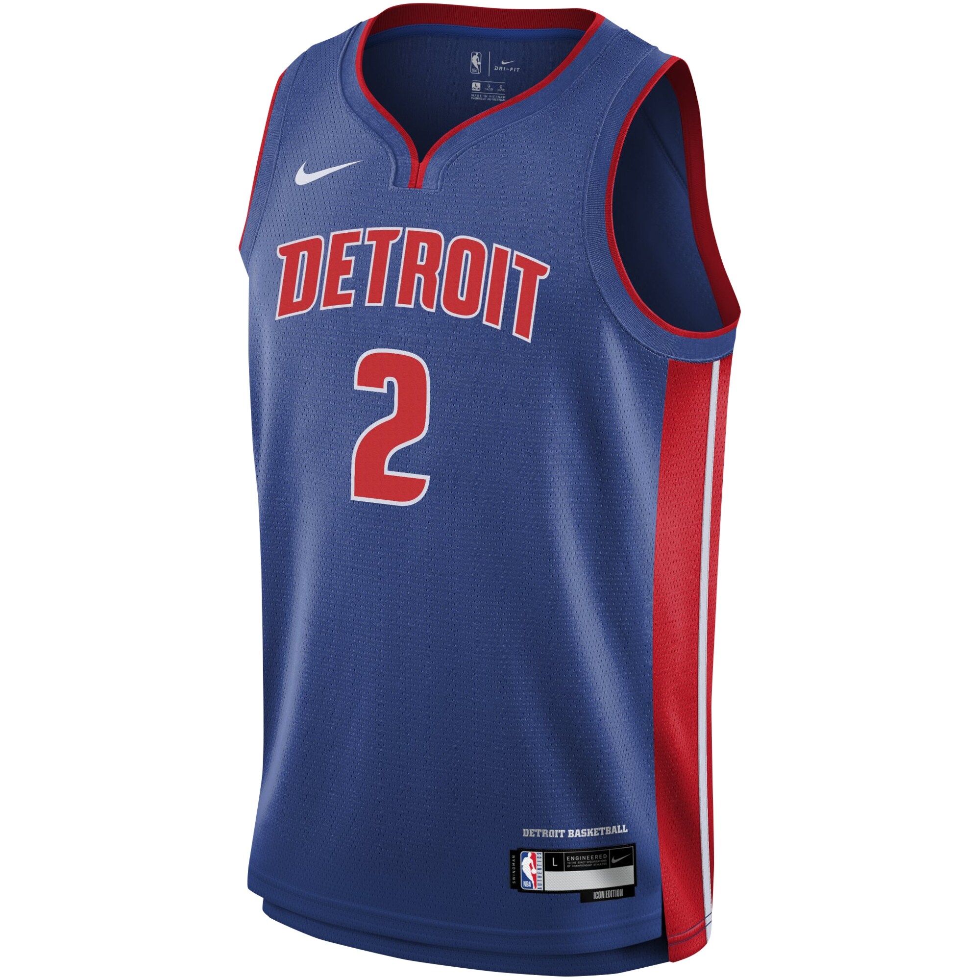 Cade Cunningham Detroit Pistons Nike Youth Swingman Jersey - Icon Edition - Blue - vstockx