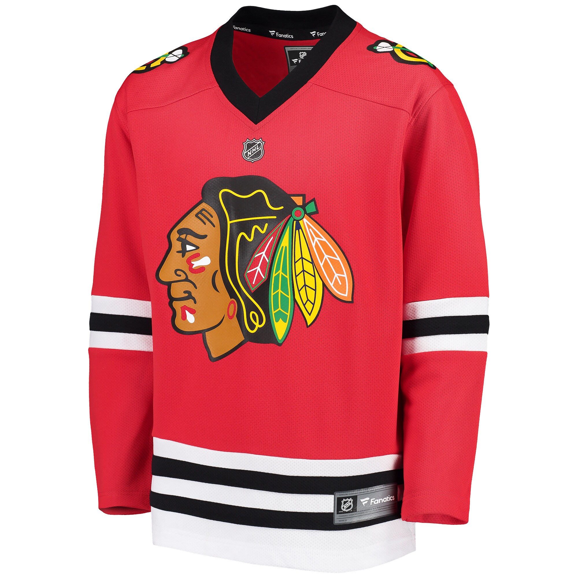 Chicago Blackhawks Fanatics Branded Youth Home Replica Blank Jersey - Red - vstockx