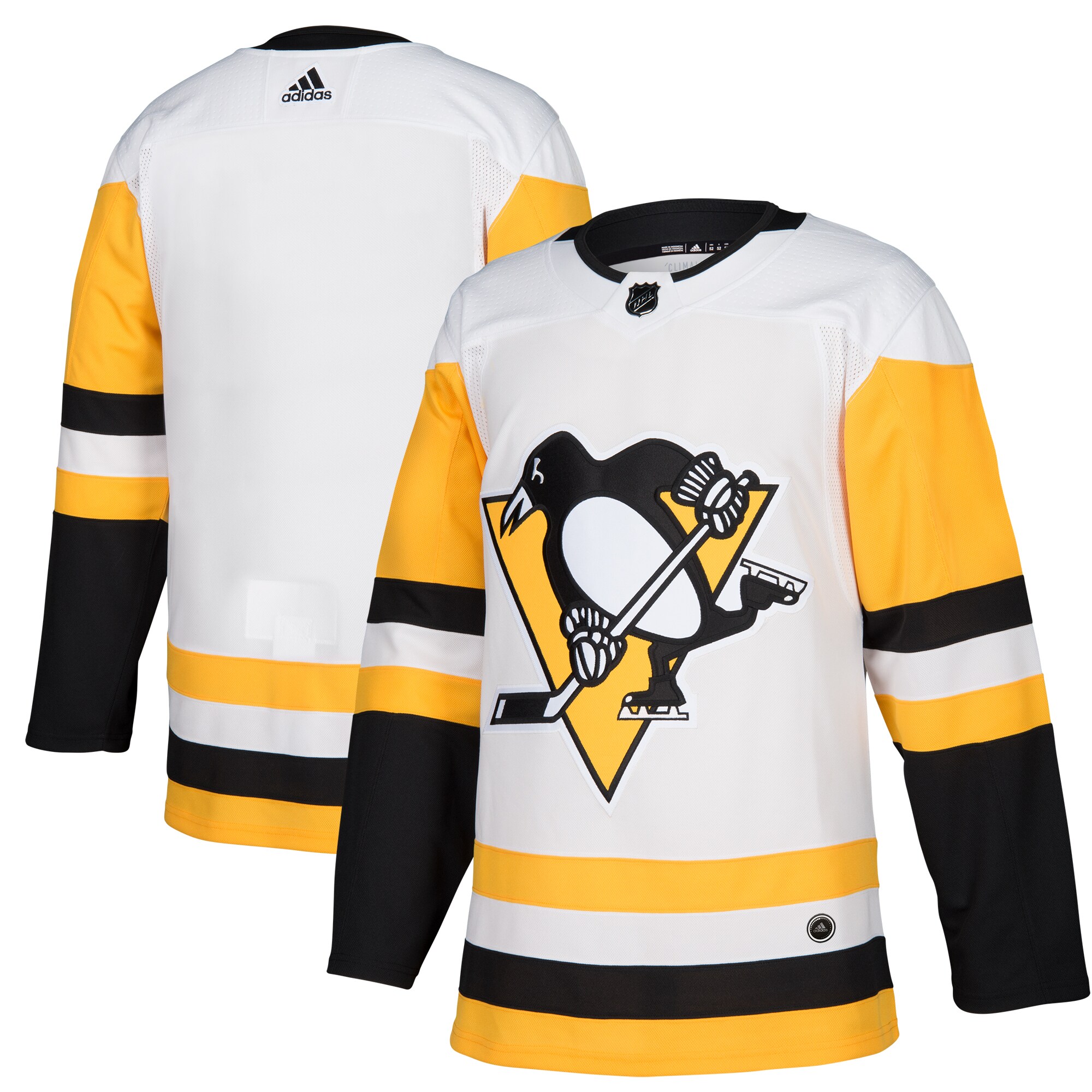 Pittsburgh Penguins adidas Away Authentic Blank Jersey - White - vstockx